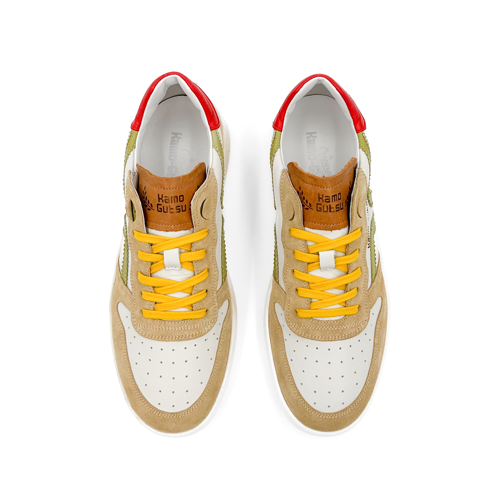 Kamo Gutsu CAMPO 048 Men's Sneakers - Grano Combi Leather Casual Shoes | Perfect for Daily Wear, Work & Outdoor Activities