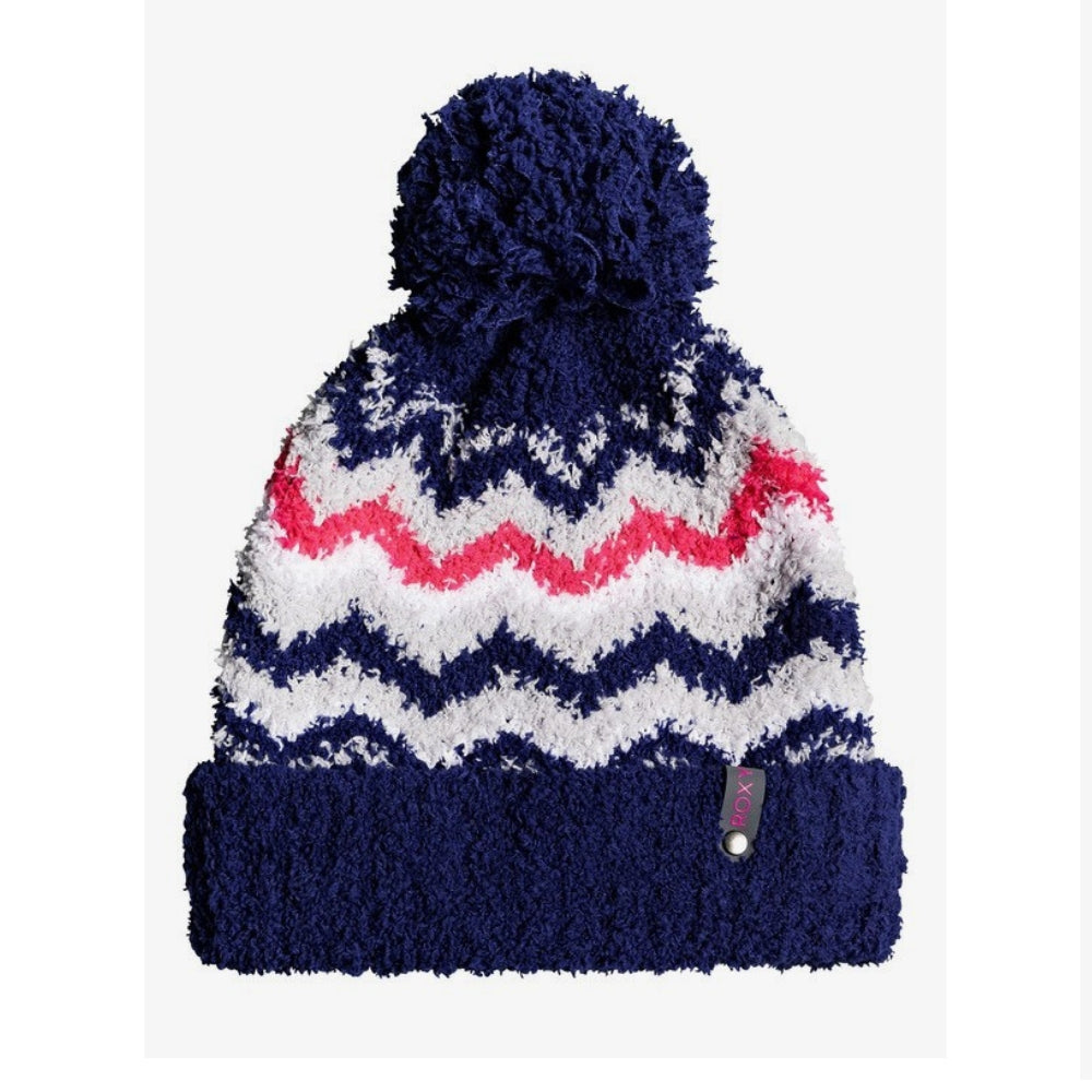 Roxy Ivalo Ski Beanie - Warm Winter Knit Hat for Women & Men - Medieval Blue - Perfect for Skiing, Snowboarding & Outdoor Activities