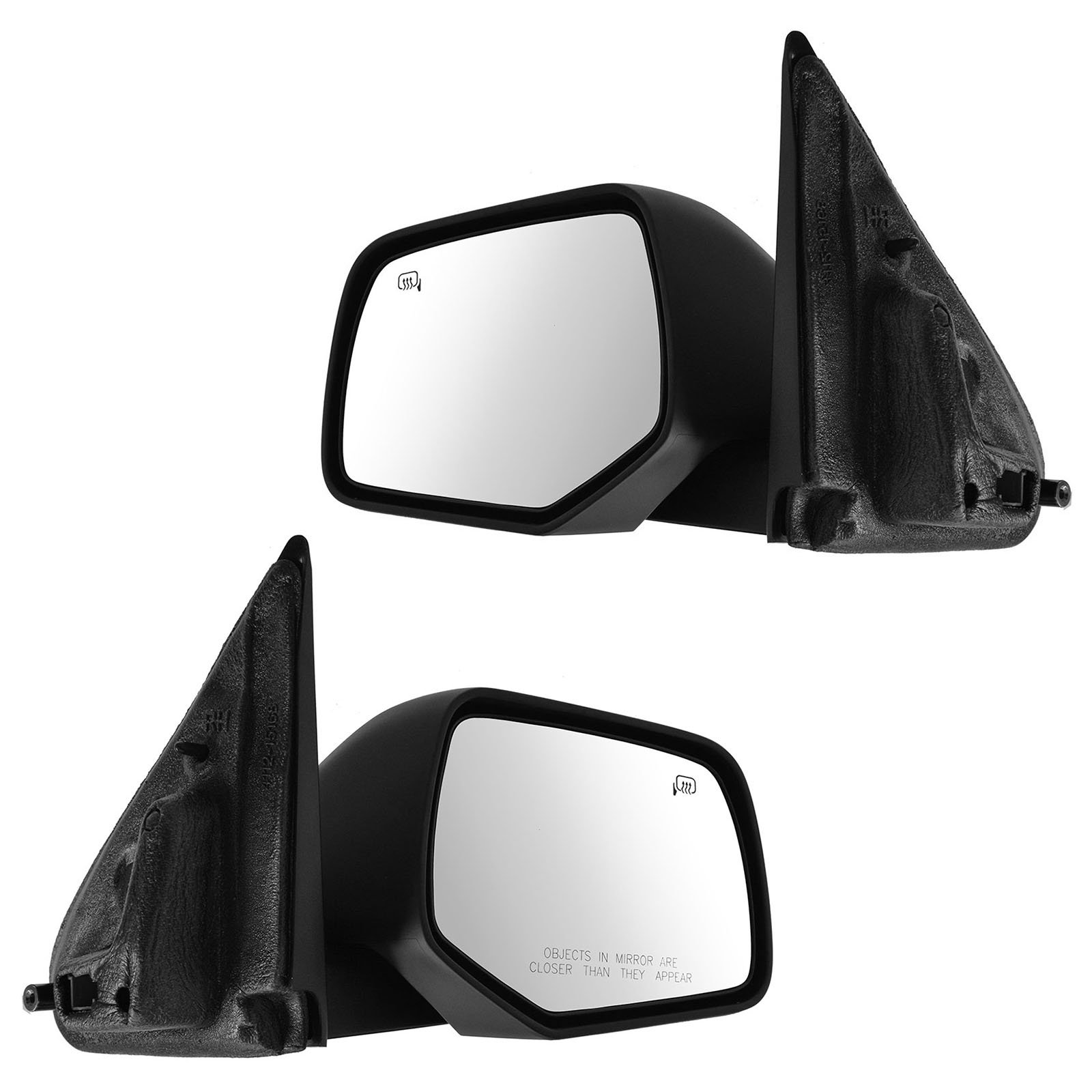 TRQ Driver & Passenger Side Mirror Set Compatible with 2008-2011 Mazda Tribute - Replacement for MA1320164 & MA1321164 - Easy Installation for Enhanced Visibility & Safety