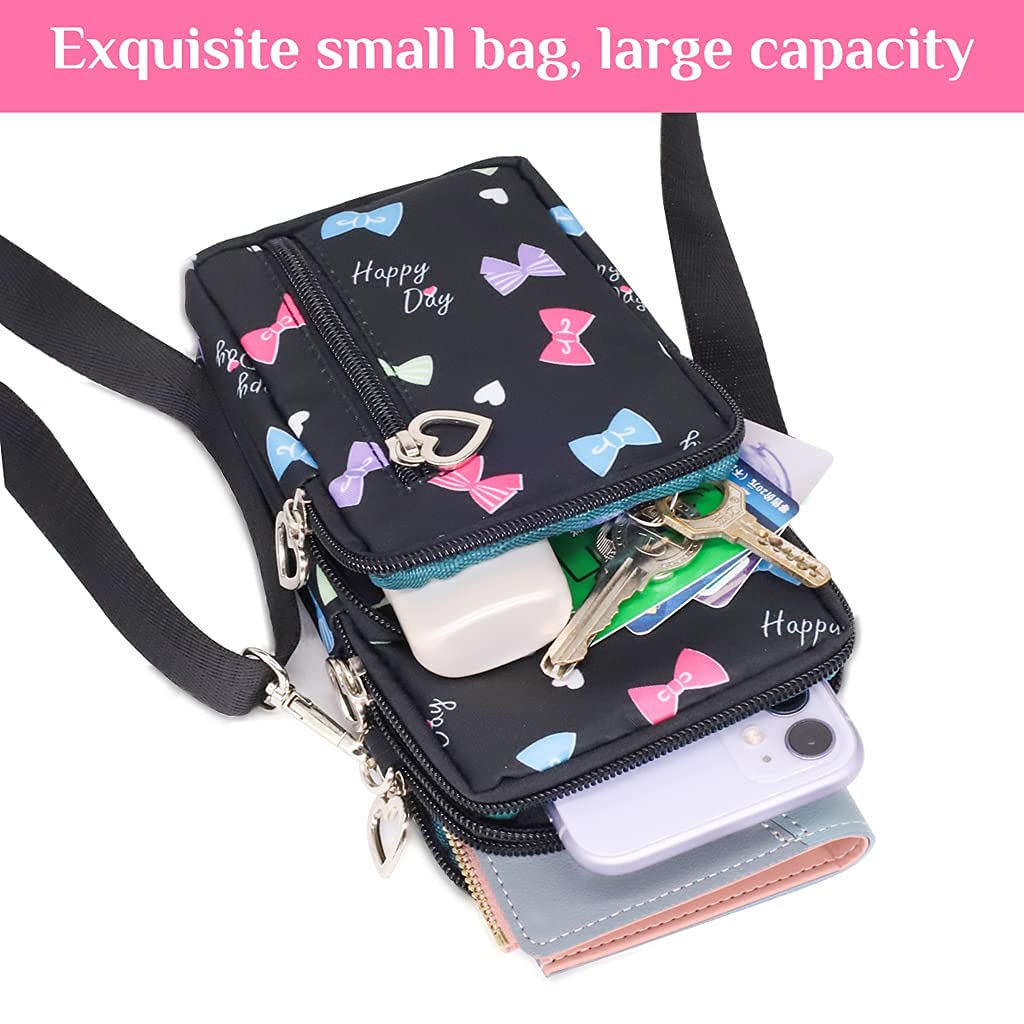 PALAY® Women's Crossbody Phone Bag - 3-Layer Multifunctional Sling Pouch for Travel, Sports & Daily Use | Small Shoulder Purse for Cell Phone, Wallet & Essentials | Trendy Mobile Pouch for Girls & Women