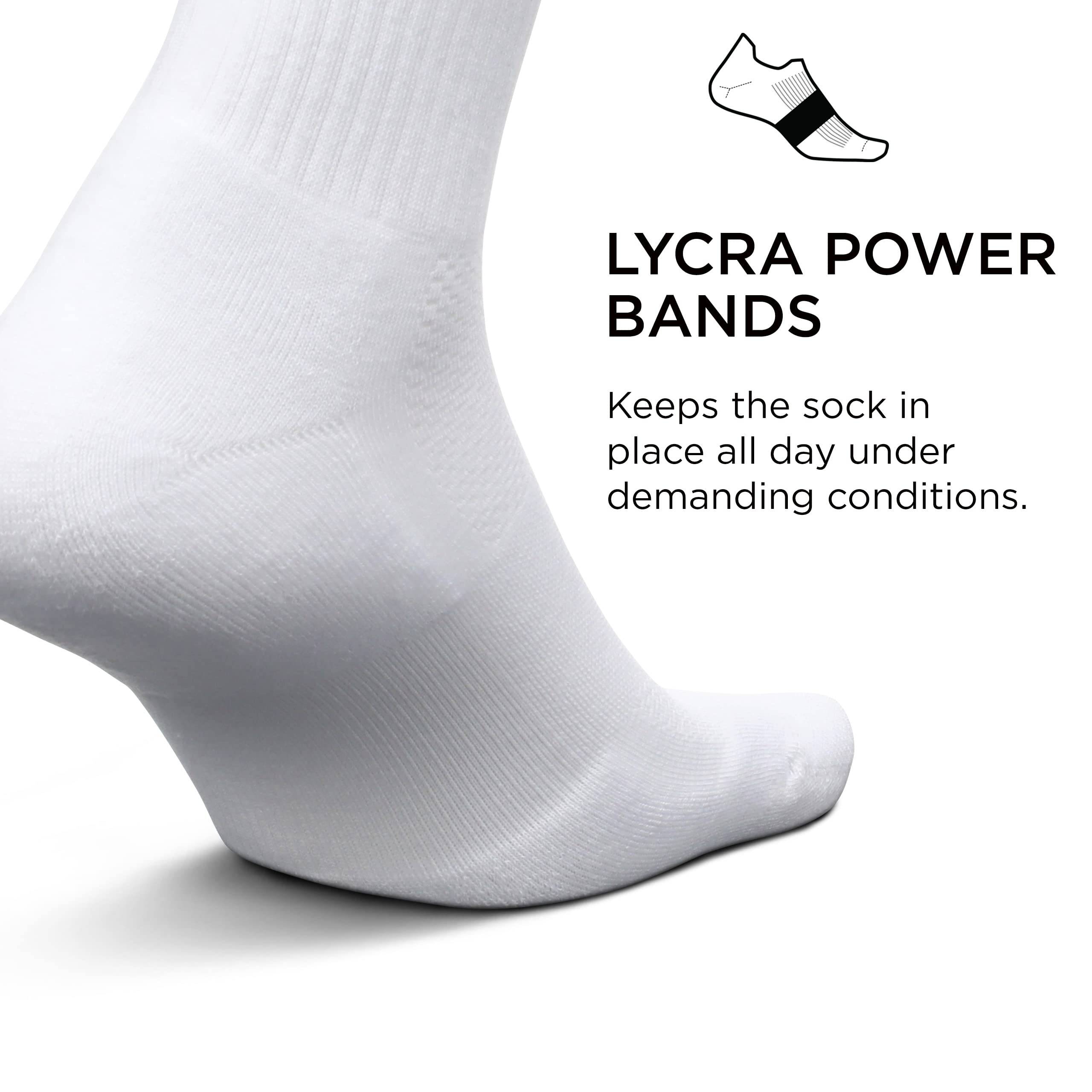 Feetures High Performance Max Cushion Classic Crew Socks for Women & Men - Moisture-Wicking Athletic Running & Hiking Socks (1 Pair) - Perfect for Marathon Training, Gym Workouts & Outdoor Adventures