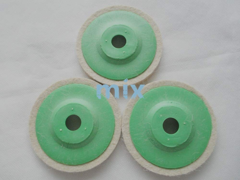 Fixmee 3-Piece 4 Inch (100mm) Wool Polishing Pads Set - Angle Grinder Buffing Wheel & Felt Polishing Disc for Metal, Wood, Jewelry - Perfect for DIY, Automotive Detailing & Surface Restoration