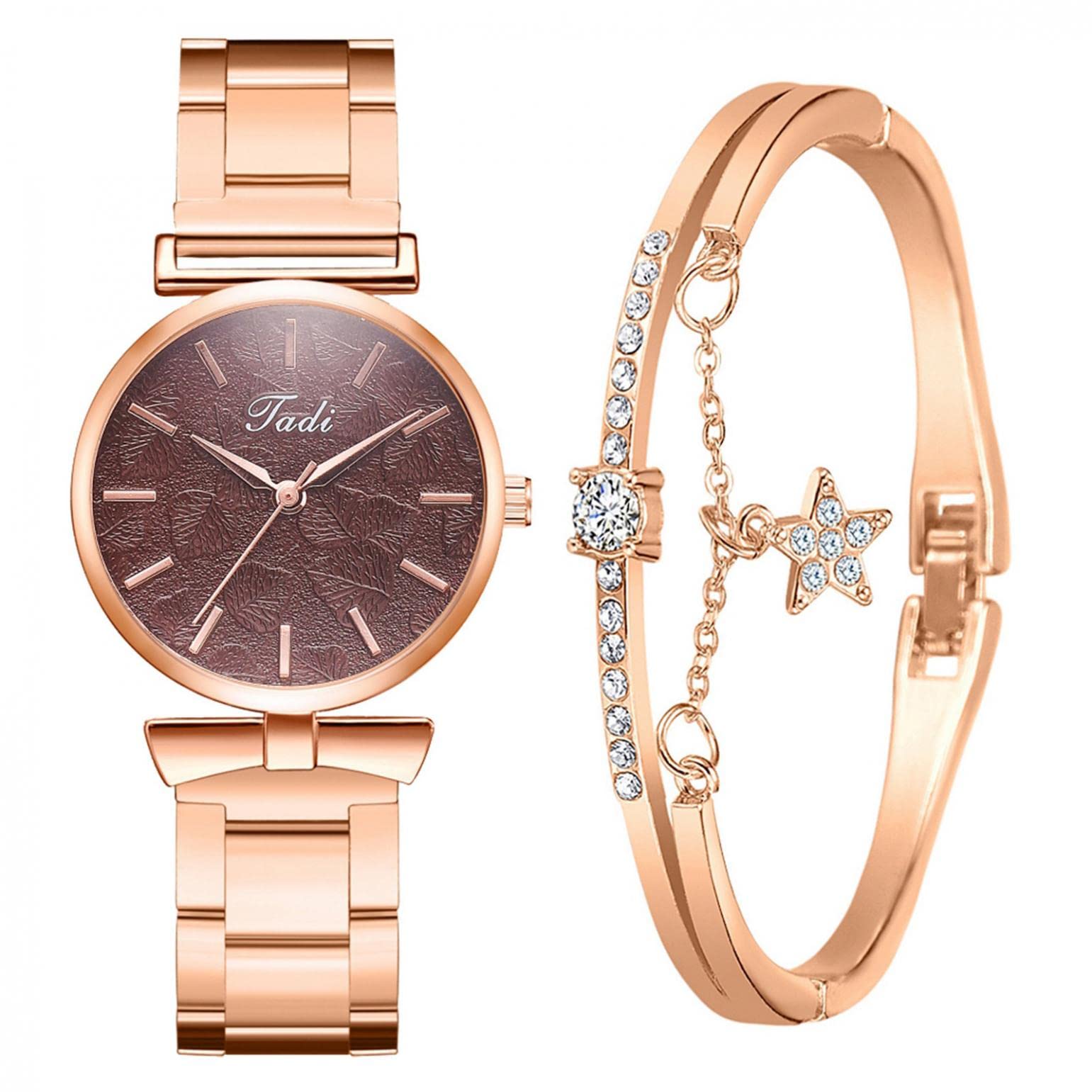 Elegant Women's Stainless Steel Analog Quartz Watch - Classic Fashion Dress Wristwatch for Ladies | Perfect for Office, Party & Everyday Wear