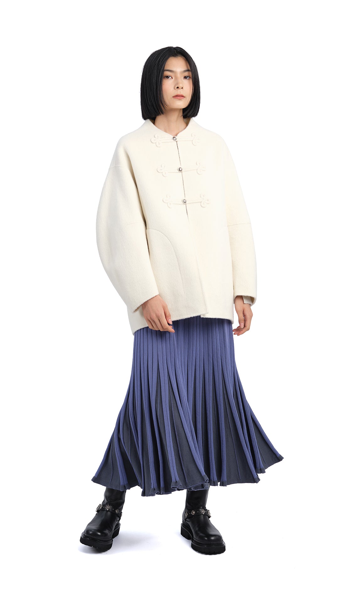 Stylish Knitted Flare Skirt for Women - Soft Stretch Comfortable Midi Skirt - Perfect for Casual Outfits, Office Wear & Date Nights