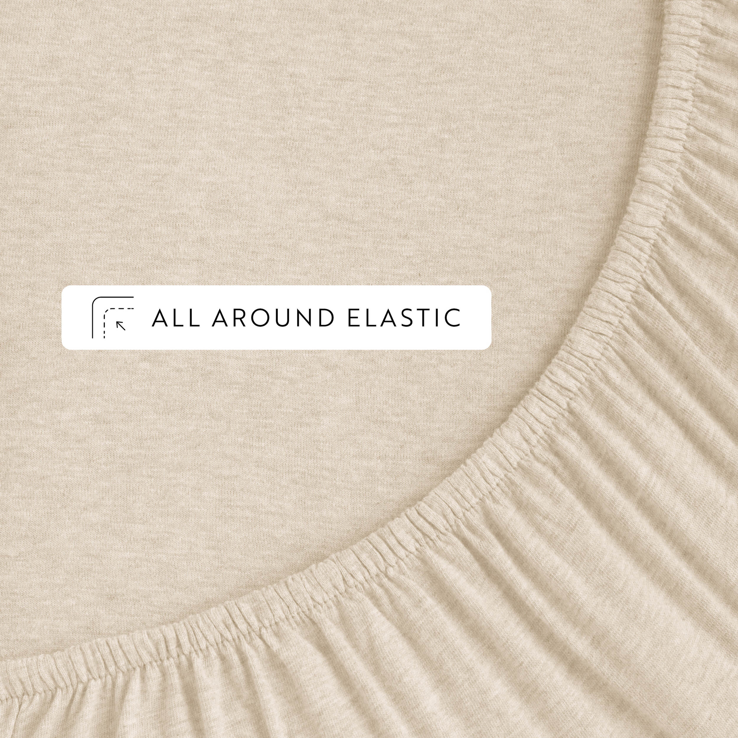 Premium Jersey Knit 4-Piece Cotton Sheet Set - Soft & Breathable Bedding for Ultimate Comfort | Perfect for Master Bedroom, Guest Room & Dorm Use