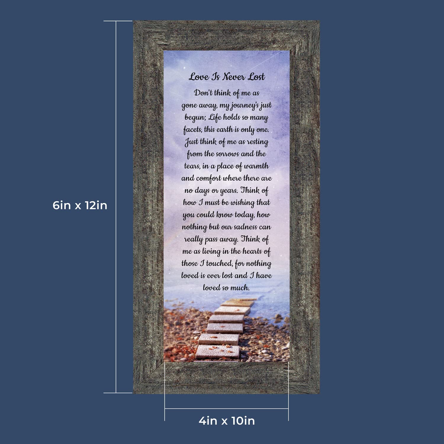 Memorial Picture Frames - Sympathy Gift for Home Décor | Wall Display for Loved Ones