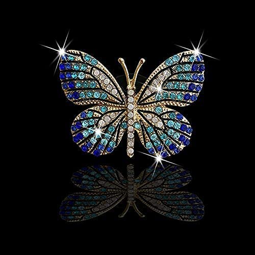 Bling Butterfly Air Vent Clips (2 Pcs) - Crystal Car Air Freshener with Rhinestones, Elegant Car Decor for Women - Perfect for Sedans, SUVs & Office Spaces
