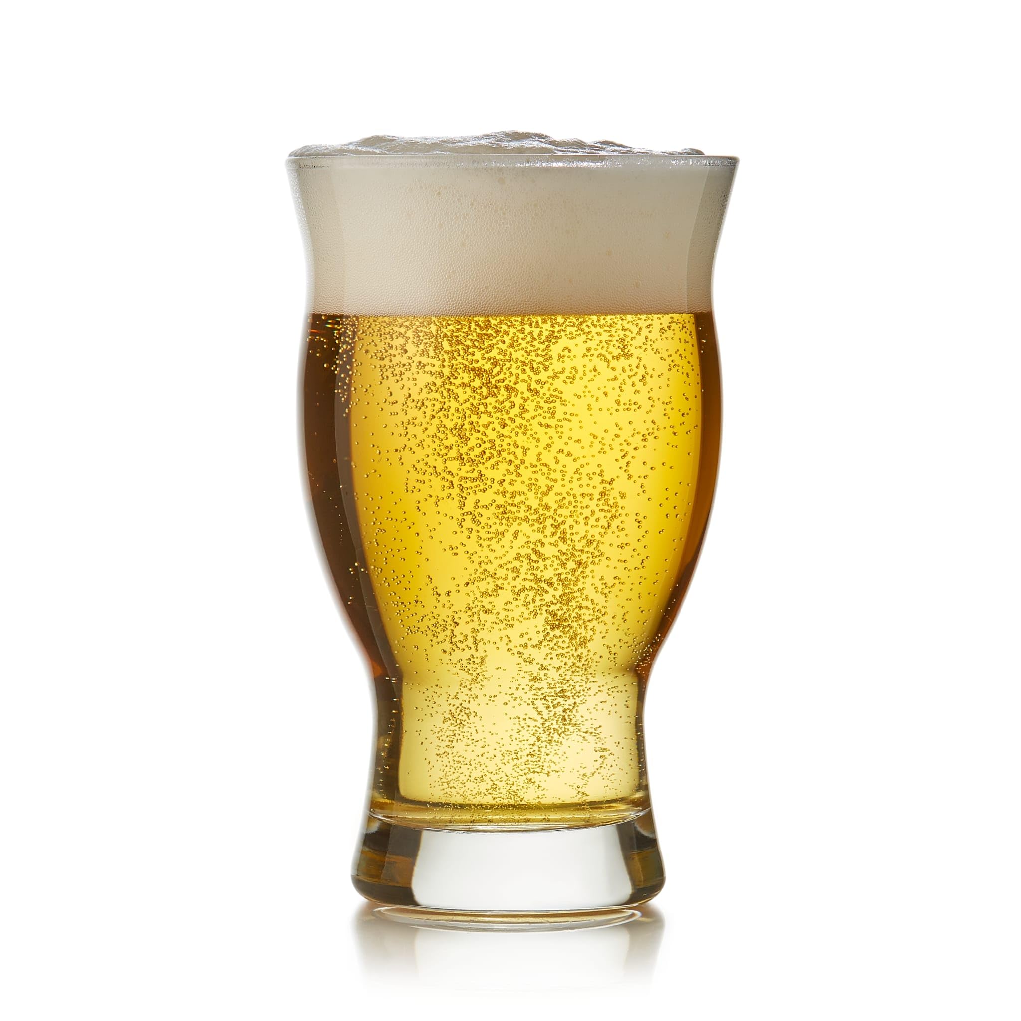 Libbey Craft Brews Nucleated Pint Beer Glasses Set of 4 - Dishwasher Safe, Laser Etched for Perfect Head Retention - Ideal for Light Beers, Stouts & Home Brewing - Great for Parties, Bars & Beer Tasting Events