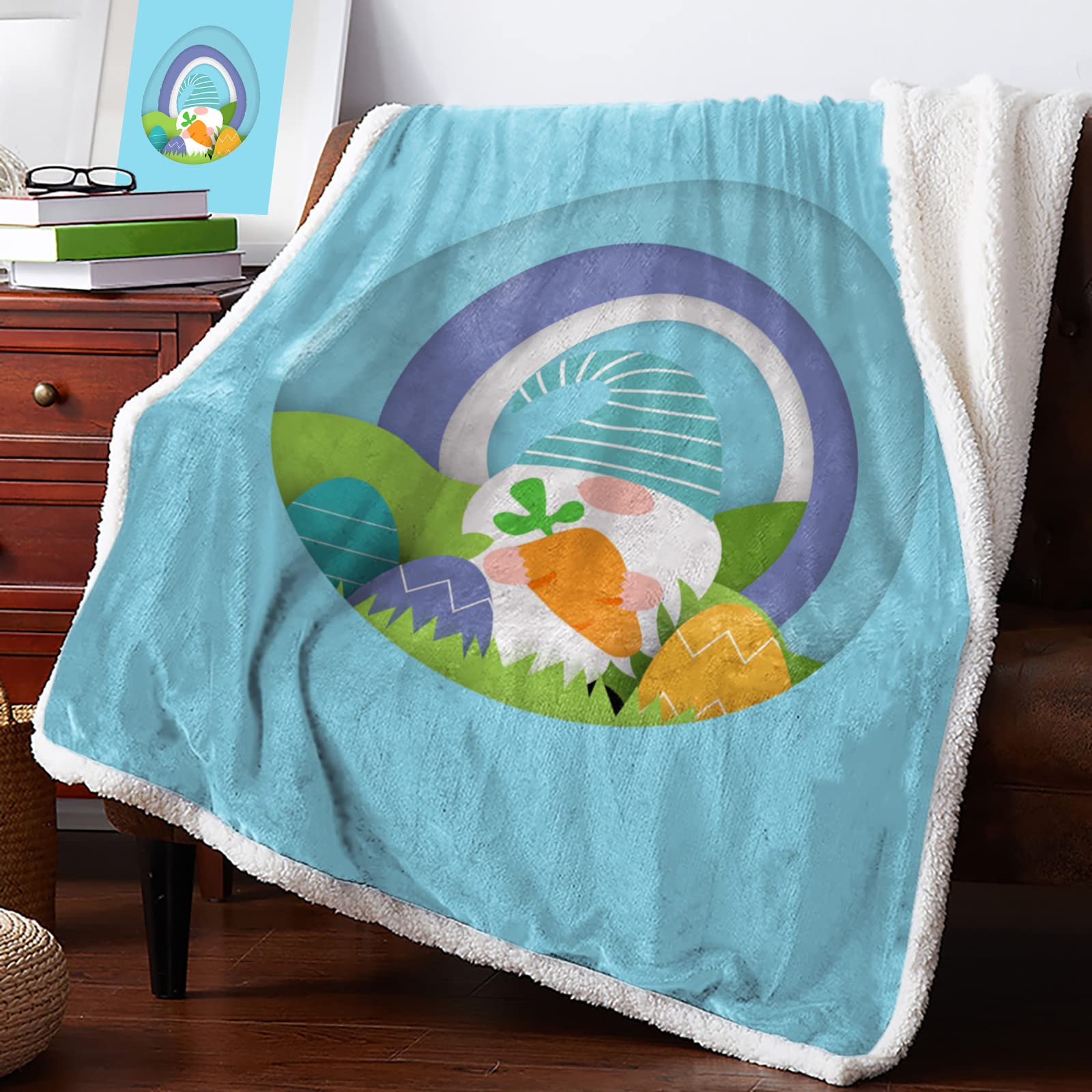 **Sherpa Fleece Throw Blanket - Super Soft Fuzzy Microfiber Blanket for Couch, Bed & Sofa - 39