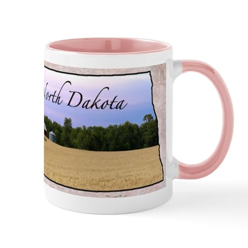 White/Pink Inside - North Dakota Mugs