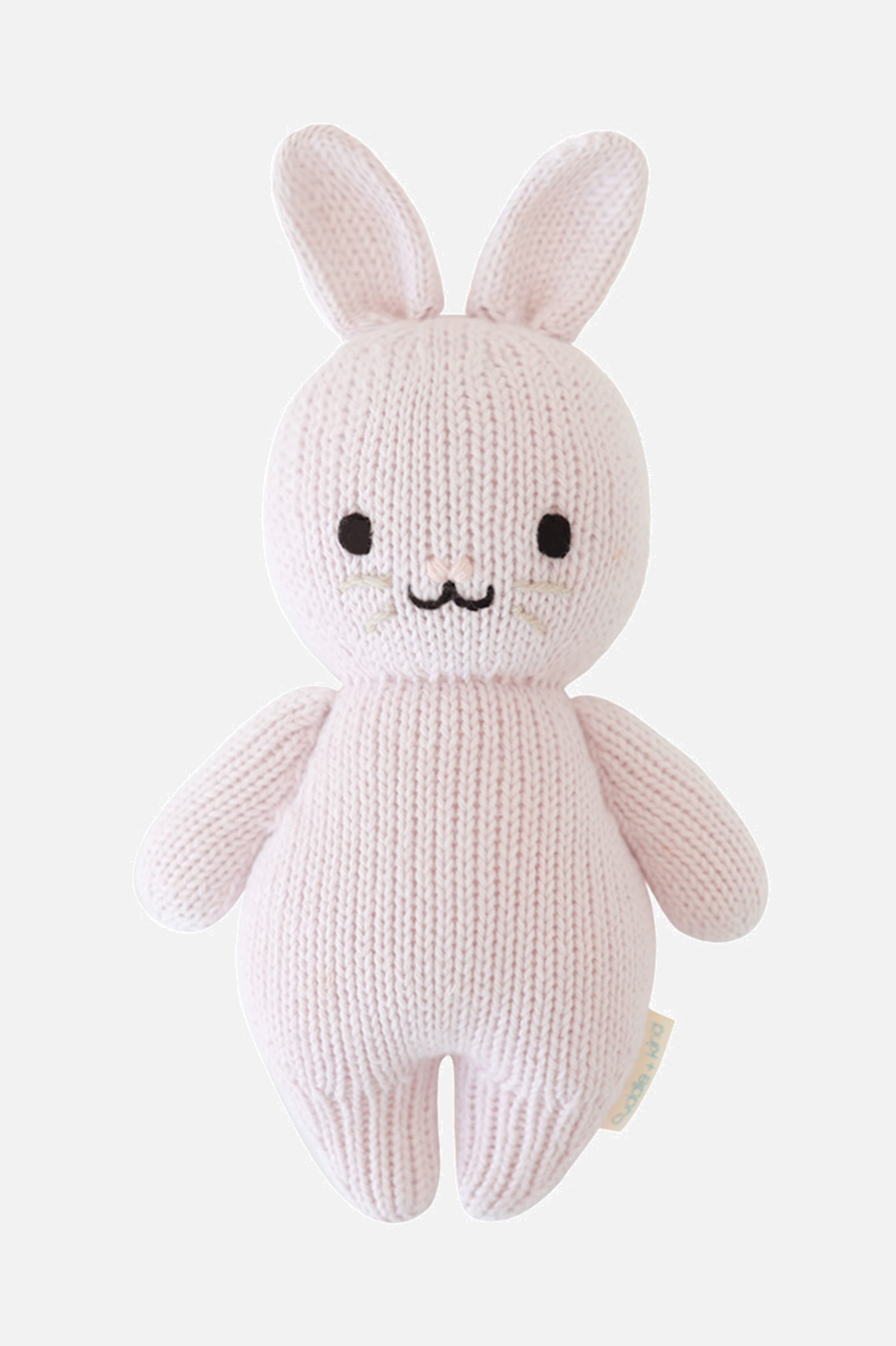 Cuddle+Kind Baby Rabbit Plush Toy - Soft Lavender Stuffed Animal for Kids, Perfect for Cuddling, Gifts, and Nursery Decor