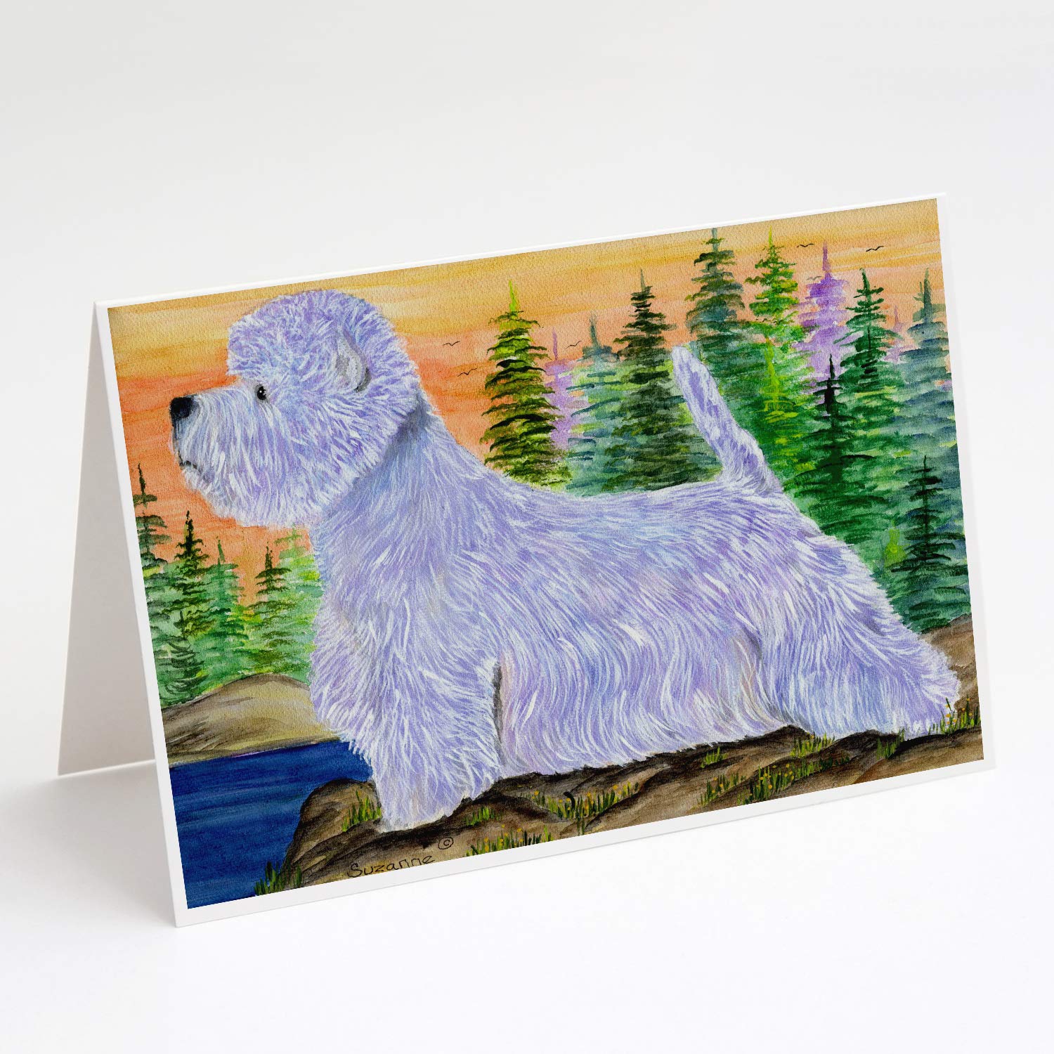 Westie Greeting Cards & Envelopes Set - Pack of 8 Blank A7 (5x7) Note Cards for All Occasions | Perfect for Birthdays, Thank You Notes & Holiday Greetings | Whimsical Dog Lover Stationery