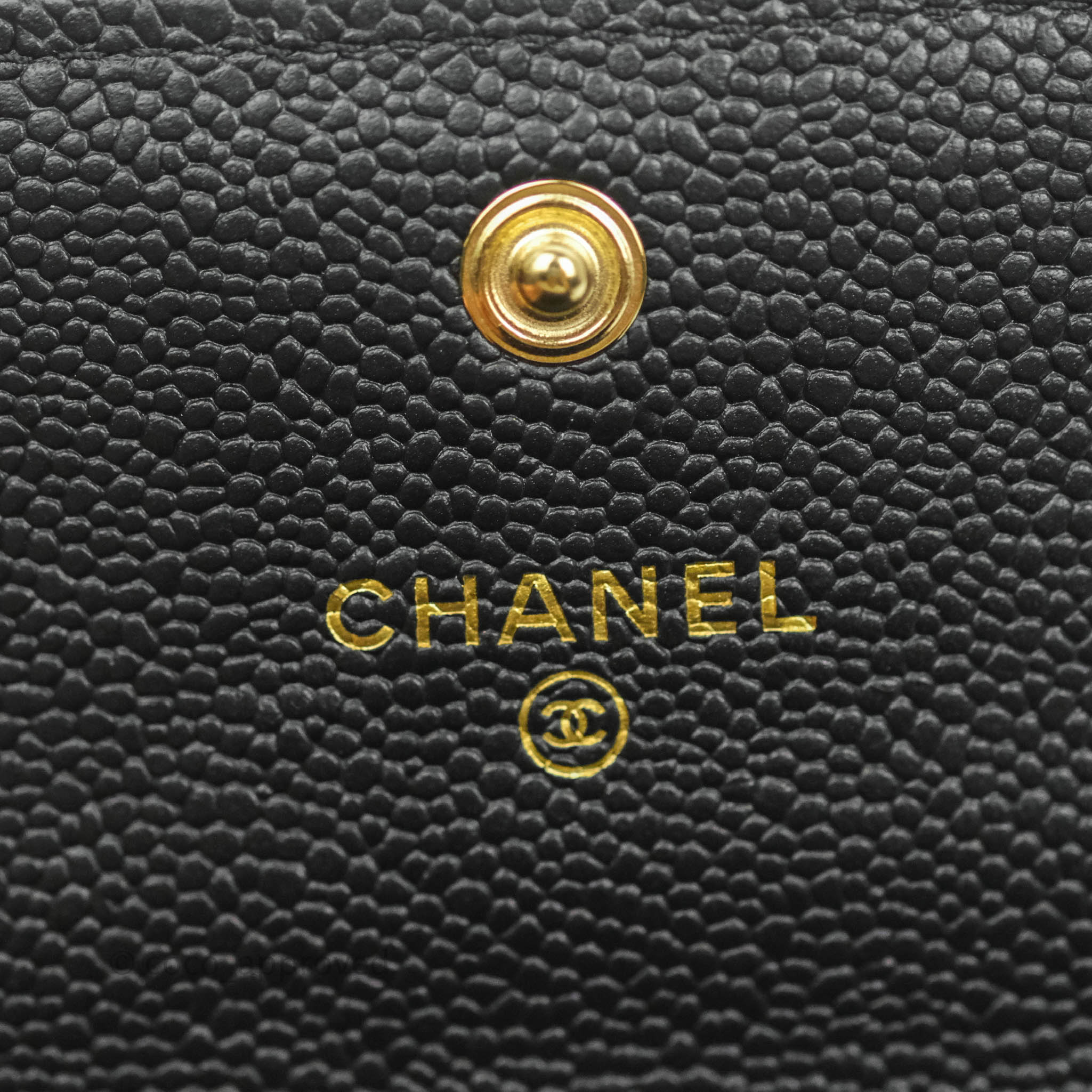 Chanel Boy Card Holder with Chain - Black Caviar Leather & Gold Hardware - Luxury Wallet for Women - Perfect for Everyday Use & Special Occasions