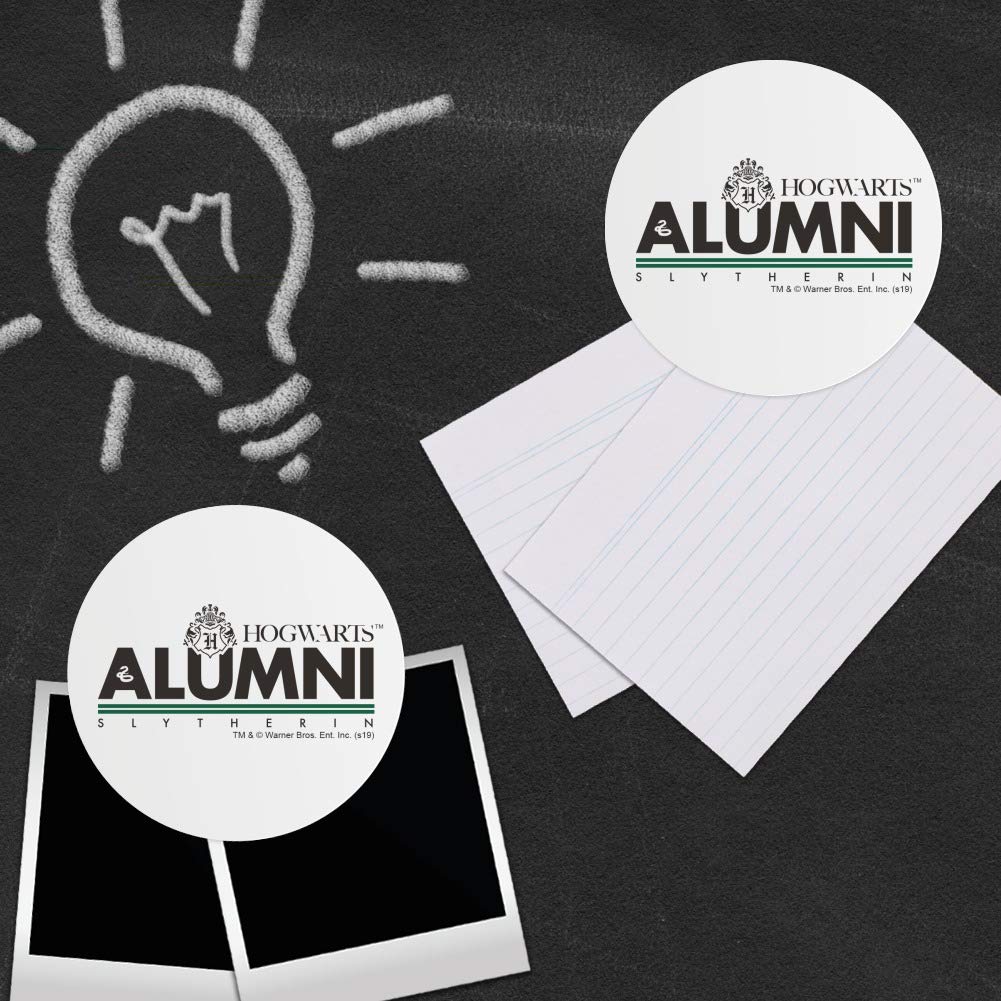 Harry Potter Slytherin Alumni Refrigerator Magnet Set - 12 Vinyl Circle Magnets for Fridge, Locker & Office Decor - Perfect for Harry Potter Fans & Collectors