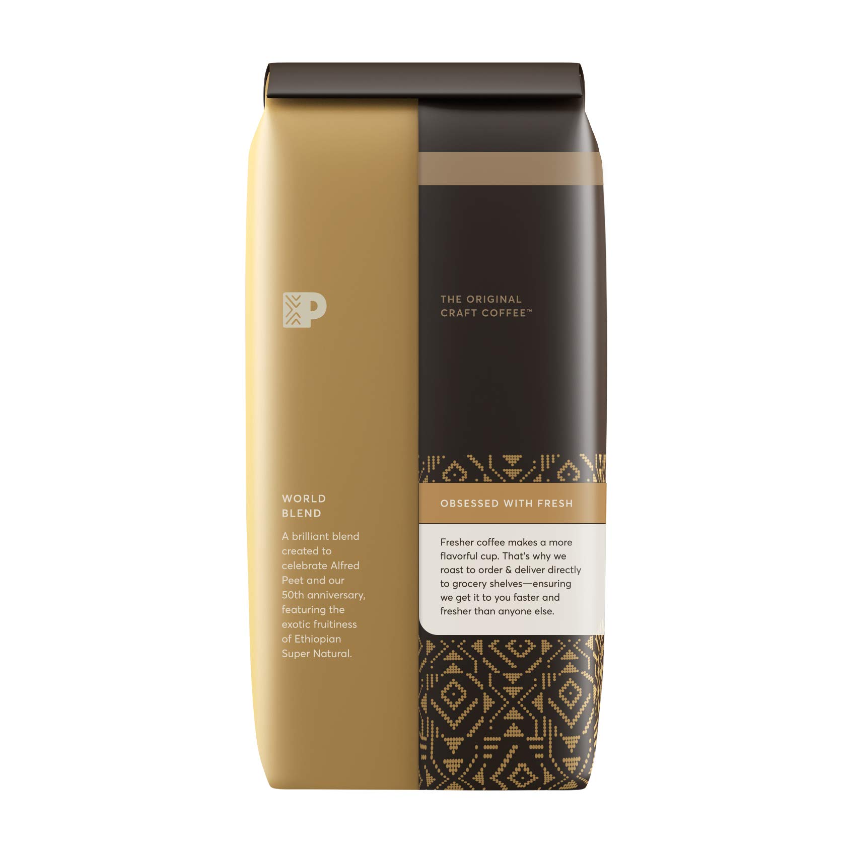 Peet's Coffee Big Bang Medium Roast Ground Coffee - 20oz Peetnik Pack for Home Brewing & Office Use | Rich & Balanced Flavor | Perfect for Drip Coffee Makers & French Press