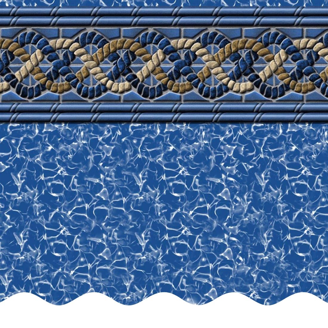 Smartline Mystri Gold 21' ft. Round Above Ground Pool Liner - Standard Bead Style, 52