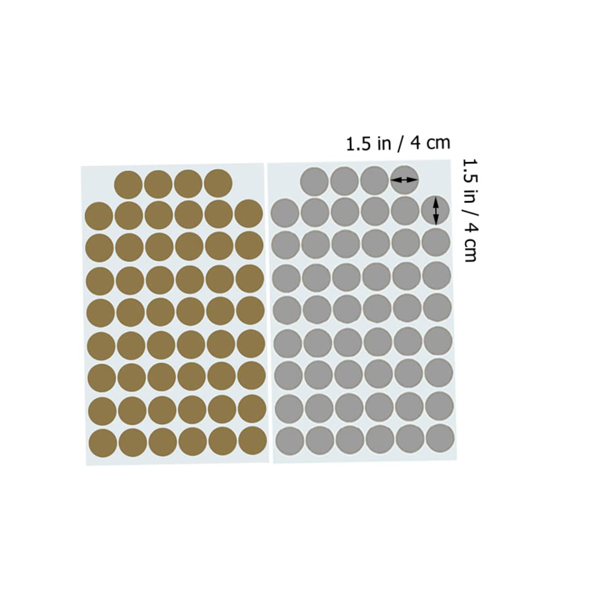 Mikikit 6 Sheets Gold Dot Wall Stickers - Removable Self-Adhesive Decals for Girls Room Decor, Bedroom, Nursery & Home Accessories - Sub-Gold Material for Stylish Interior Design