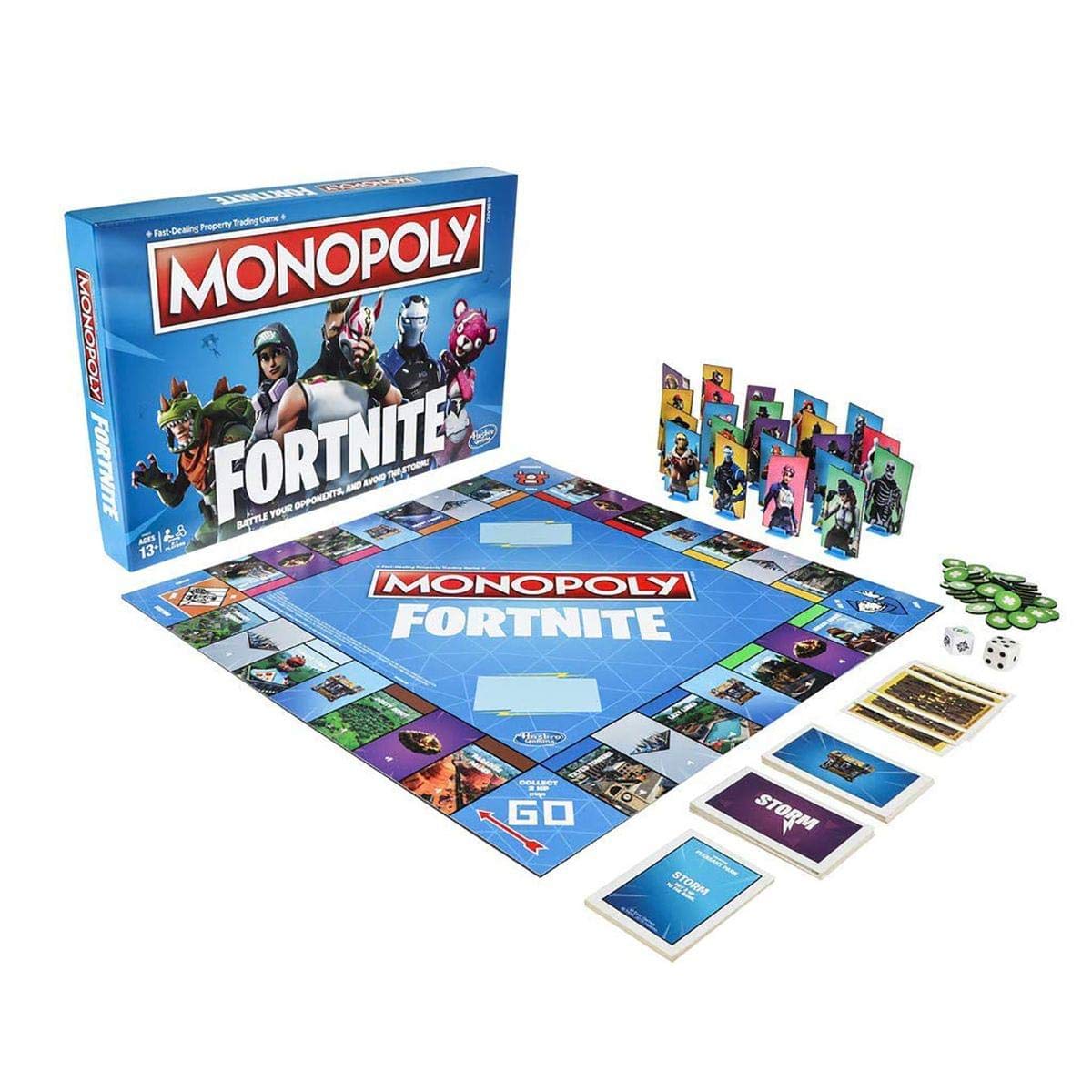 Monopoly: Fortnite Edition Board Game - Family Strategy Game Inspired by Fortnite Video Game for Teens & Adults Ages 13+ | Perfect for Game Nights, Birthday Gifts & Fortnite Fans