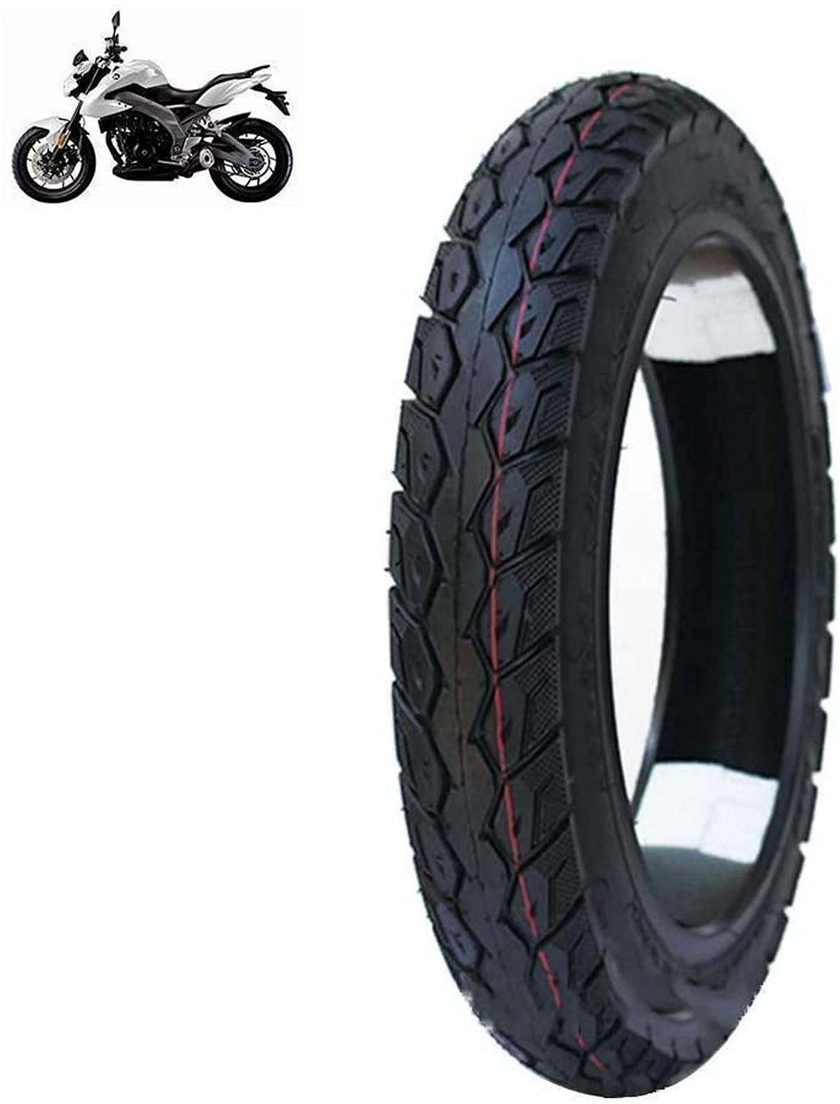 14x2.5 Vacuum Replacement Tires for Electric Vehicles - Low Resistance, Non-Slip, Wear-Resistant & Quiet Drainage Tires - Perfect for E-Bikes, Scooters and Mobility Scooters