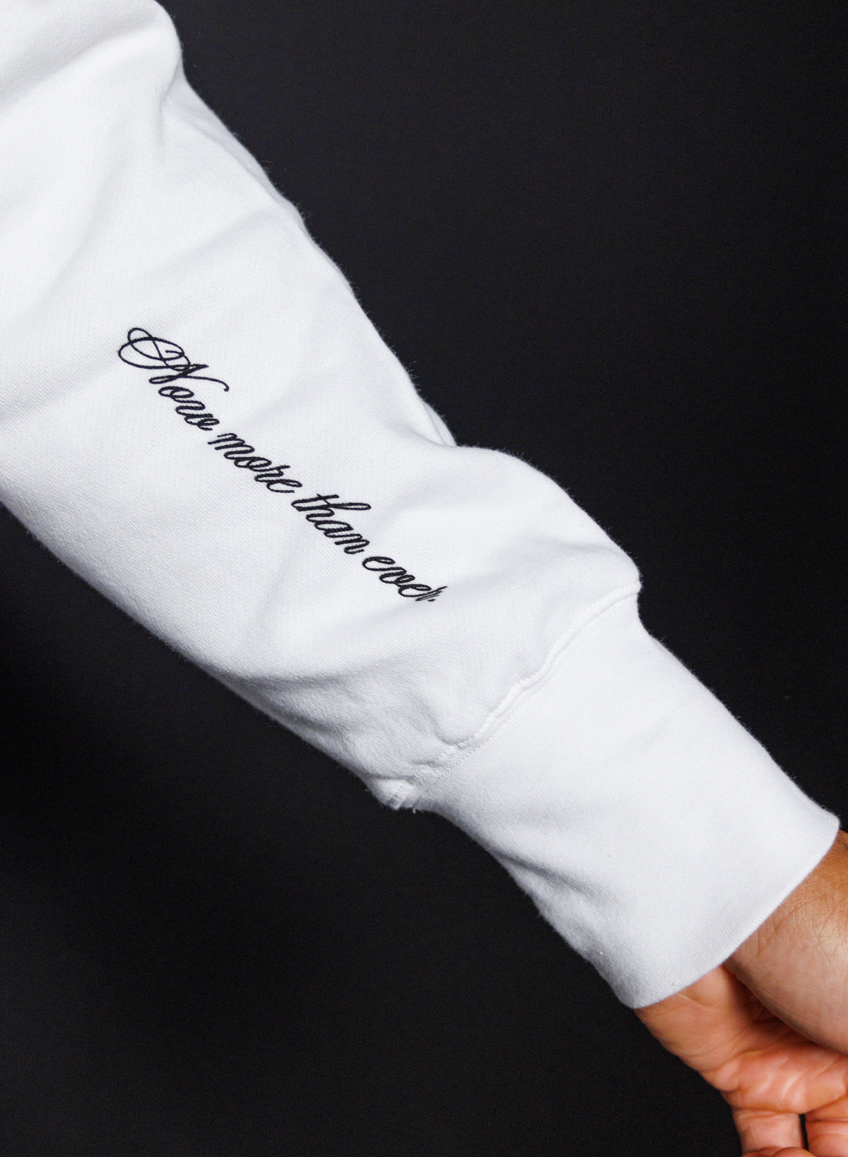 More Than Ever Zip Up Hoodie - White | Stylish & Comfortable Pullover for Casual Wear & Outdoor Activities