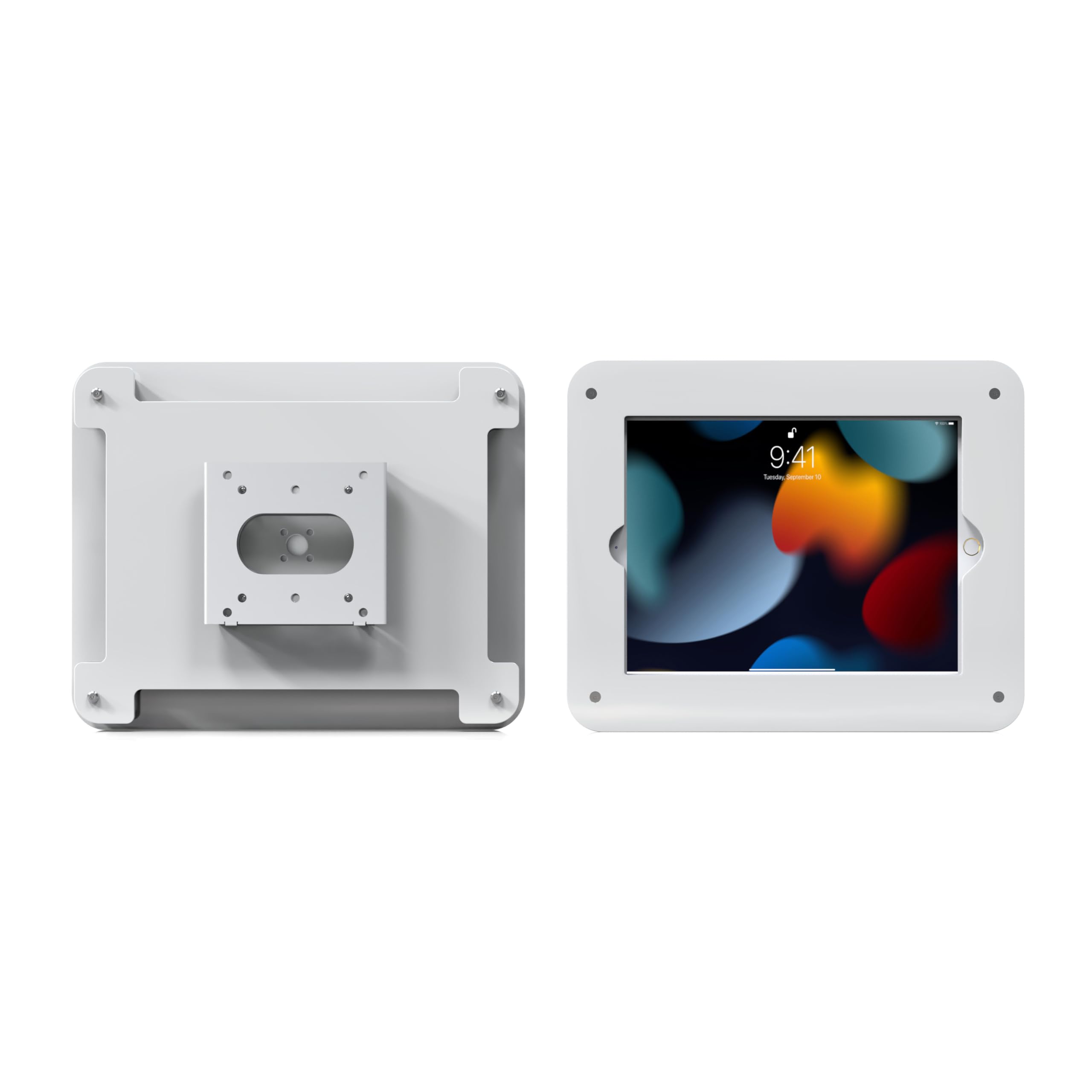Secure Acrylic iPad Wall Mount Bracket - Anti-Theft Enclosure for iPad 10.2