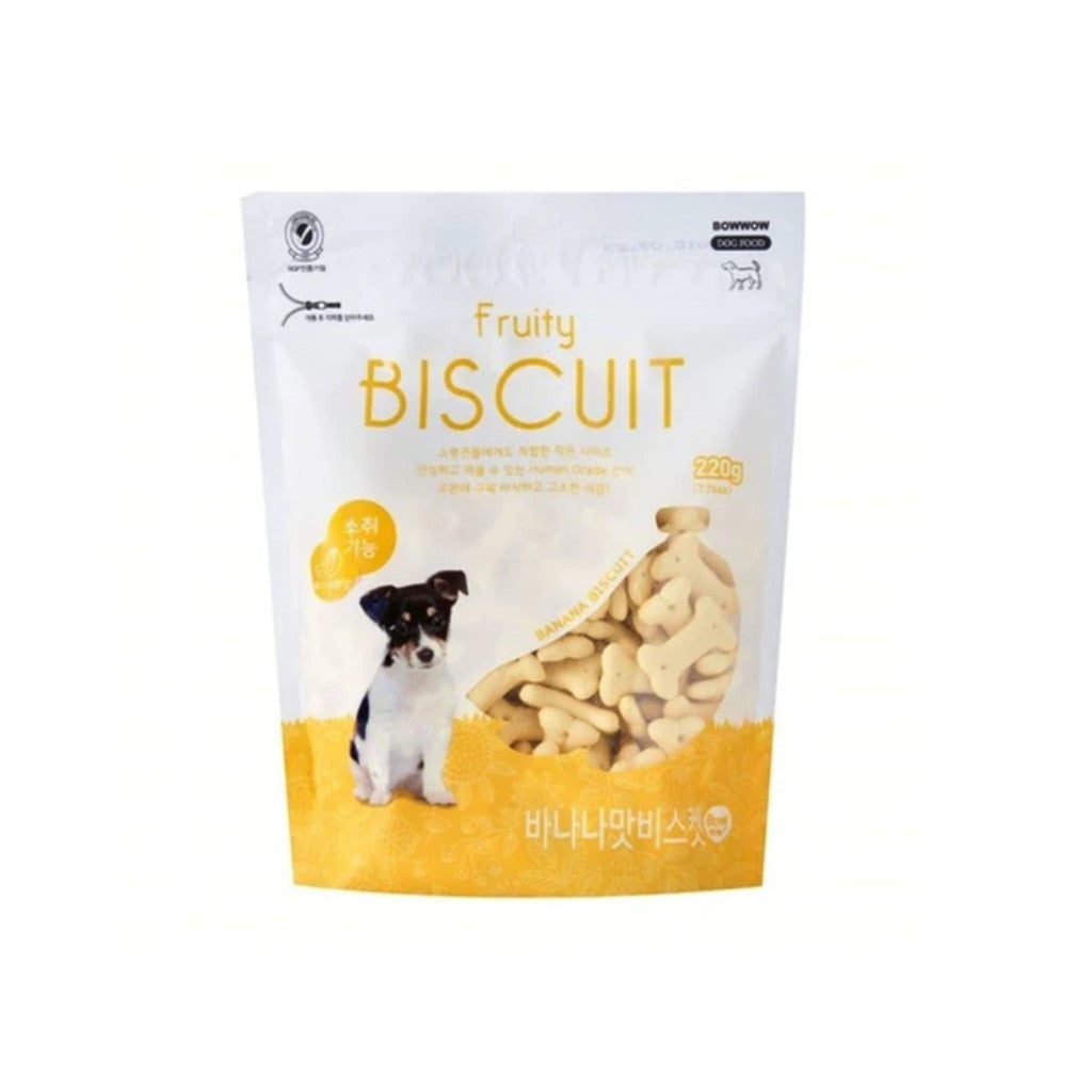 Bow Wow Dog Treats - Healthy Mixed Snacks & Biscuits for Dogs (150g, 220g, 350g) - Milk Calcium & Strawberry Flavored - Perfect for Training Rewards and Daily Treats