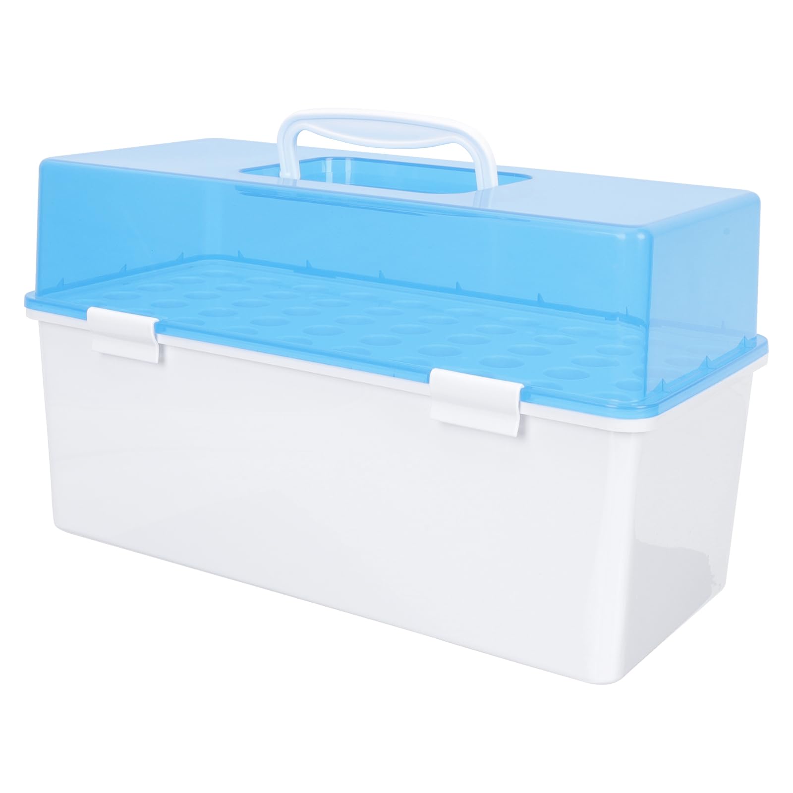 Plastic Test Tube Rack - 50 Holes Laboratory Tube Holder for Specimen Inspection, Vial Storage & Glass Drying | Perfect for Clinics, Hospitals & Science Labs (Durable Plastic Construction)