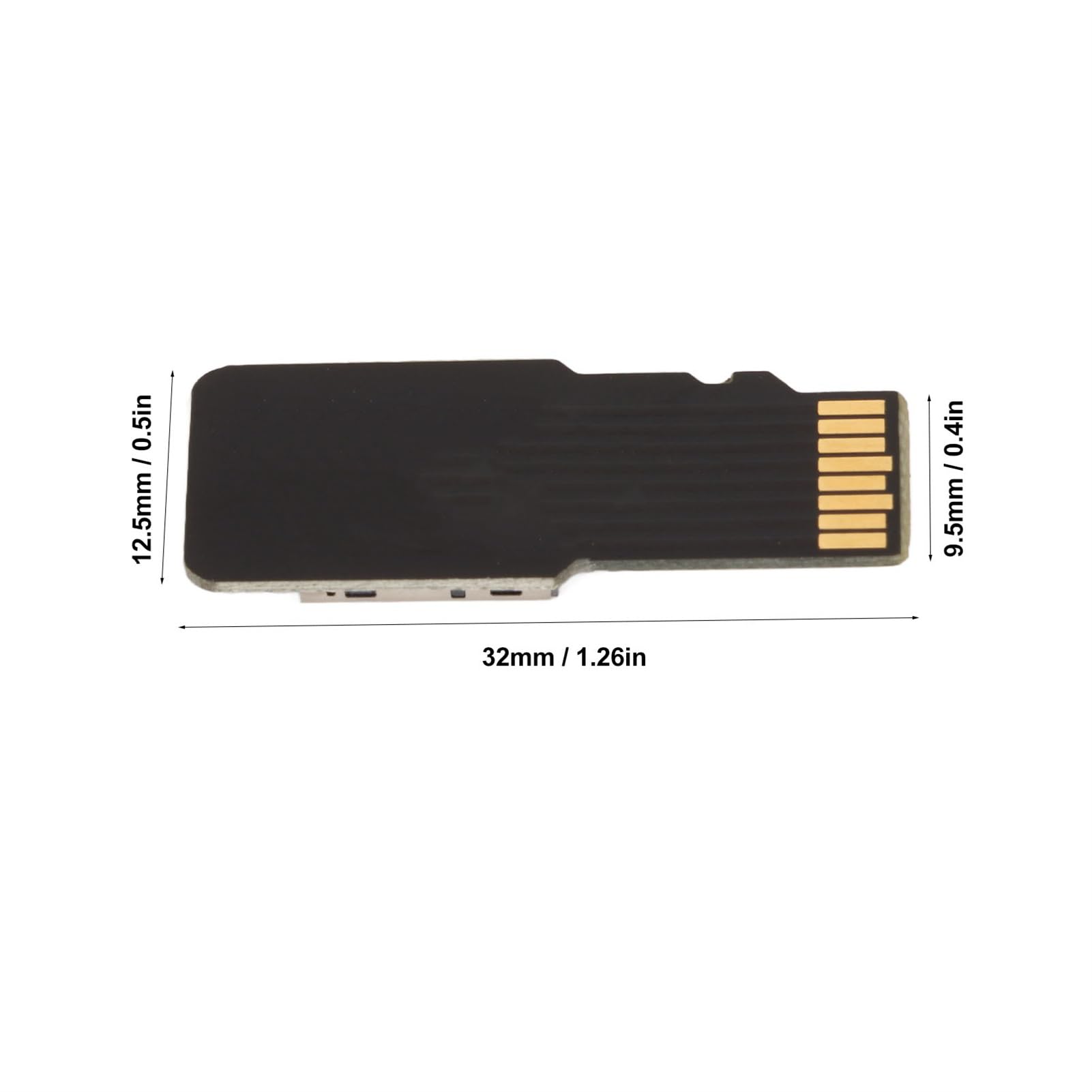 Haofy 3D Printer Mini SD Card Storage Cover - Gold Plated Memory Card Extension Adapter for Creality Ender 3 V2 & Ender 3 Pro - Perfect for 3D Printing Projects & Filament Storage