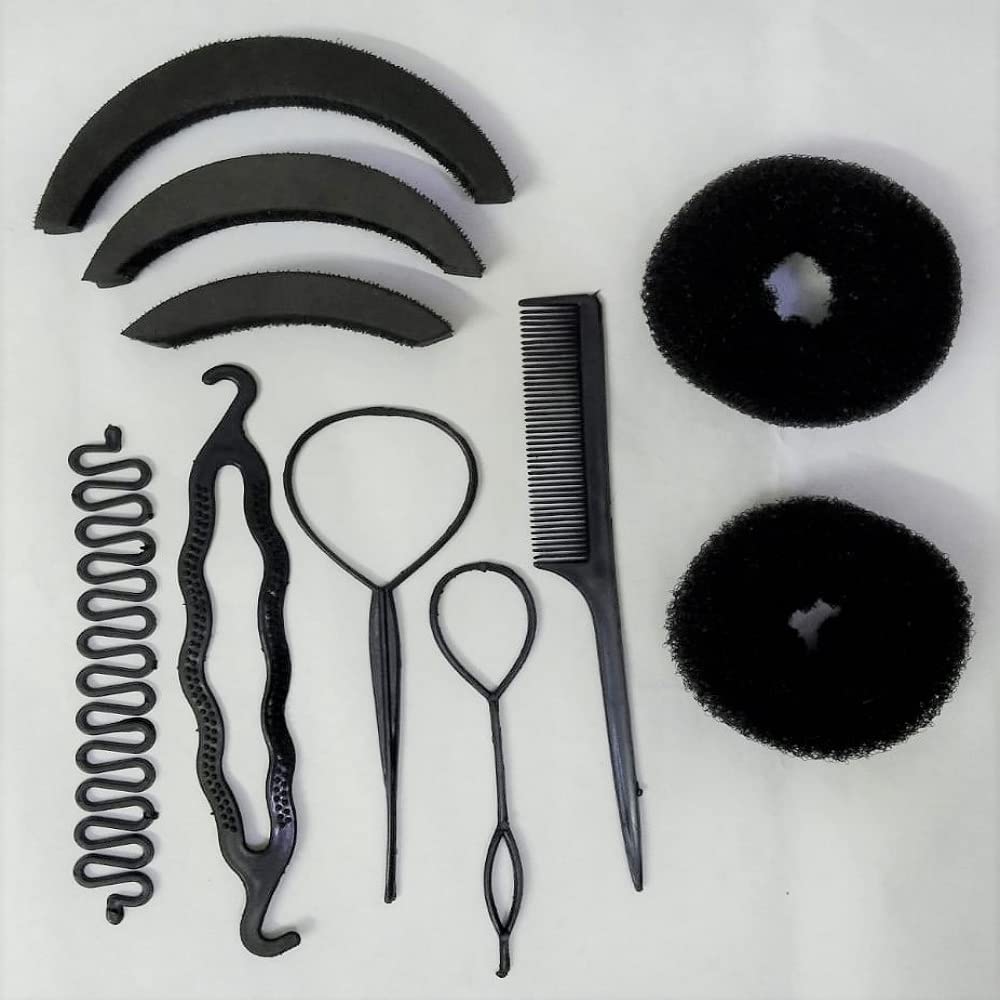 Ruchi Hair Donuts & Bridal Hair Accessories Set - Women's Hair Bun Maker & Juda Decoration for Weddings, Parties & Special Occasions