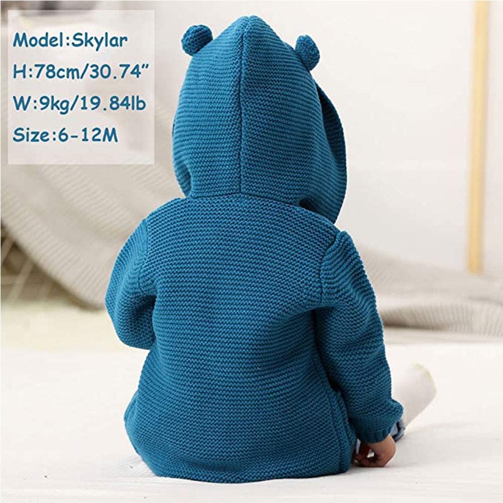 Soft Cozy Baby Knit Pullover - Long Sleeve Toddler Sweater for Boys & Girls - Playtime & Outings