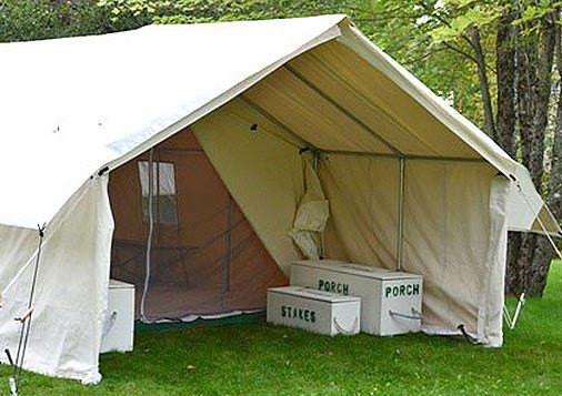 8' Outdoor Porch for Camping Tent with Durable Canvas Roof & Sidewalls - Perfect for Wilderness, Backpacking & Family Camping Trips