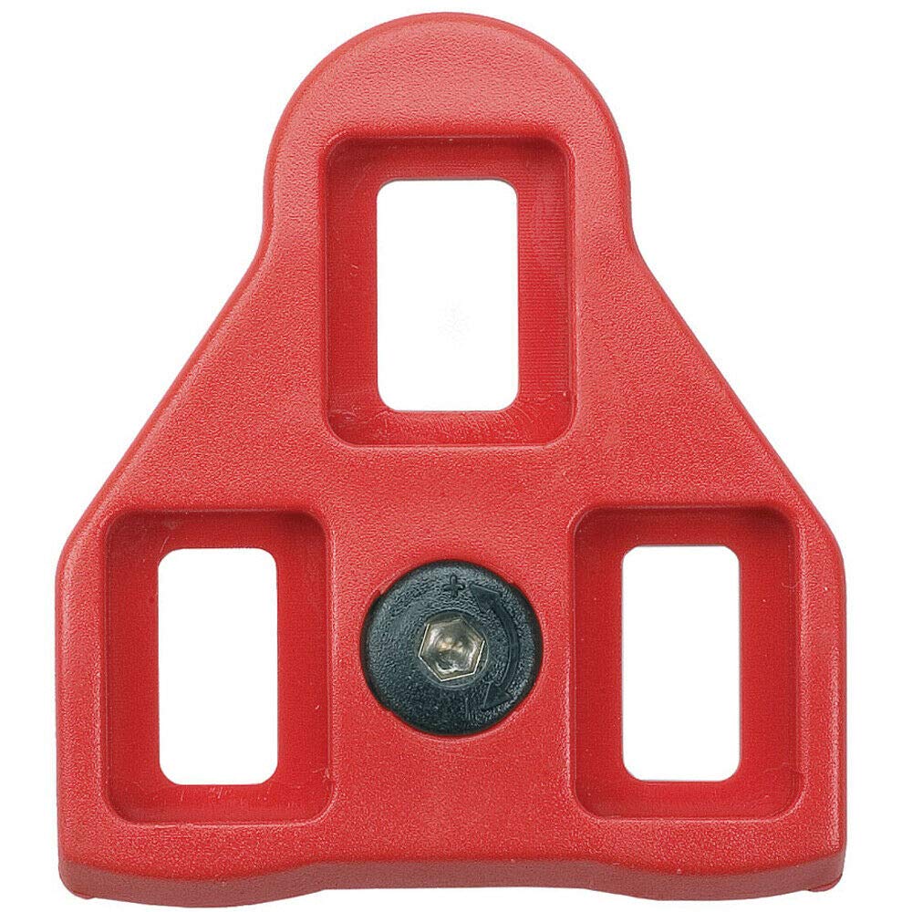 Wellgo Look Delta Bike Pedal Cleats - Red | Compatible with Look Delta Pedals | Perfect for Road Cycling & Indoor Training