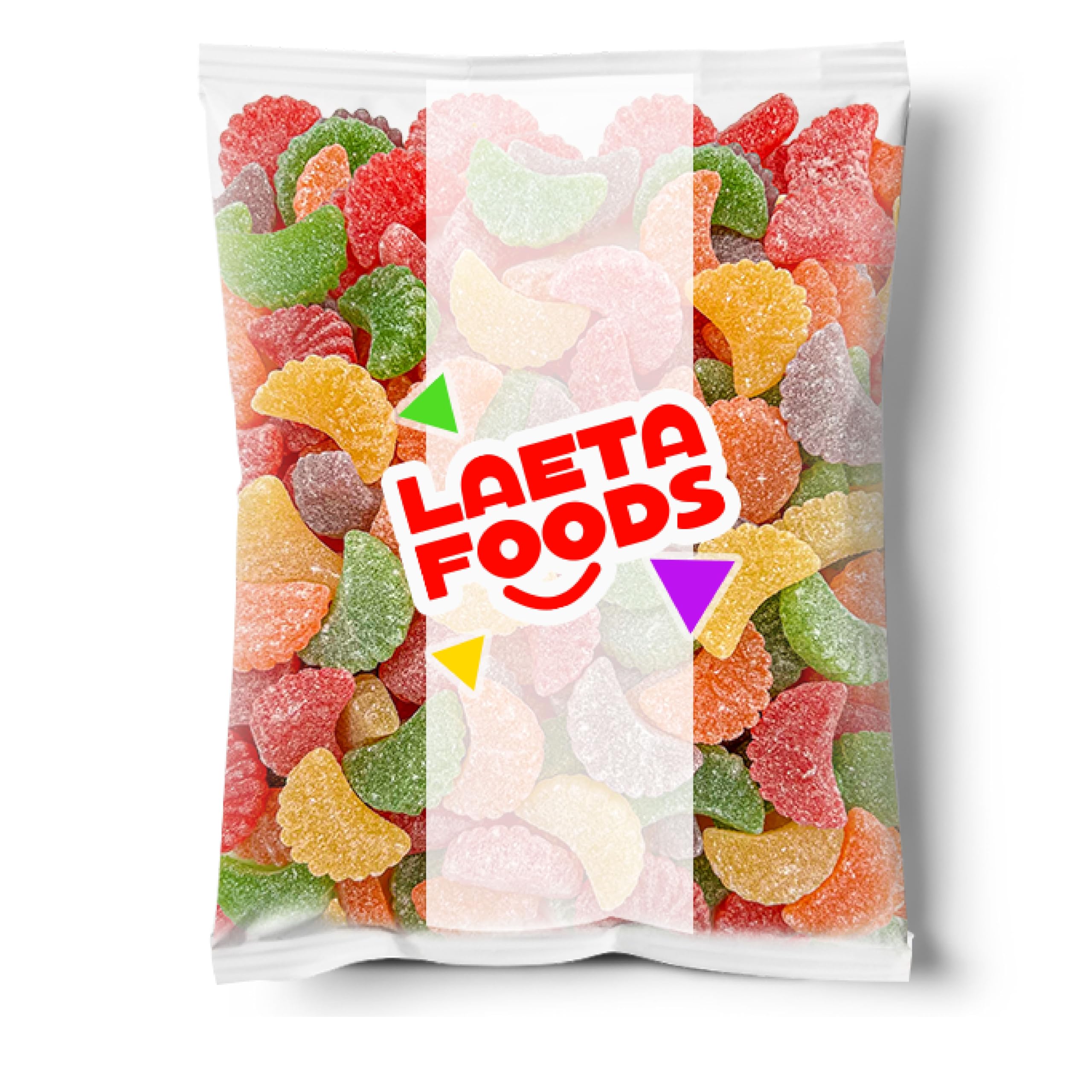 Assorted Fruit Slices Jelly Candy - 2.2lb Bulk Bag - Soft & Chewy Mixed Flavors Gummy Candy - Perfect for Parties, Movie Nights & Office Snacks