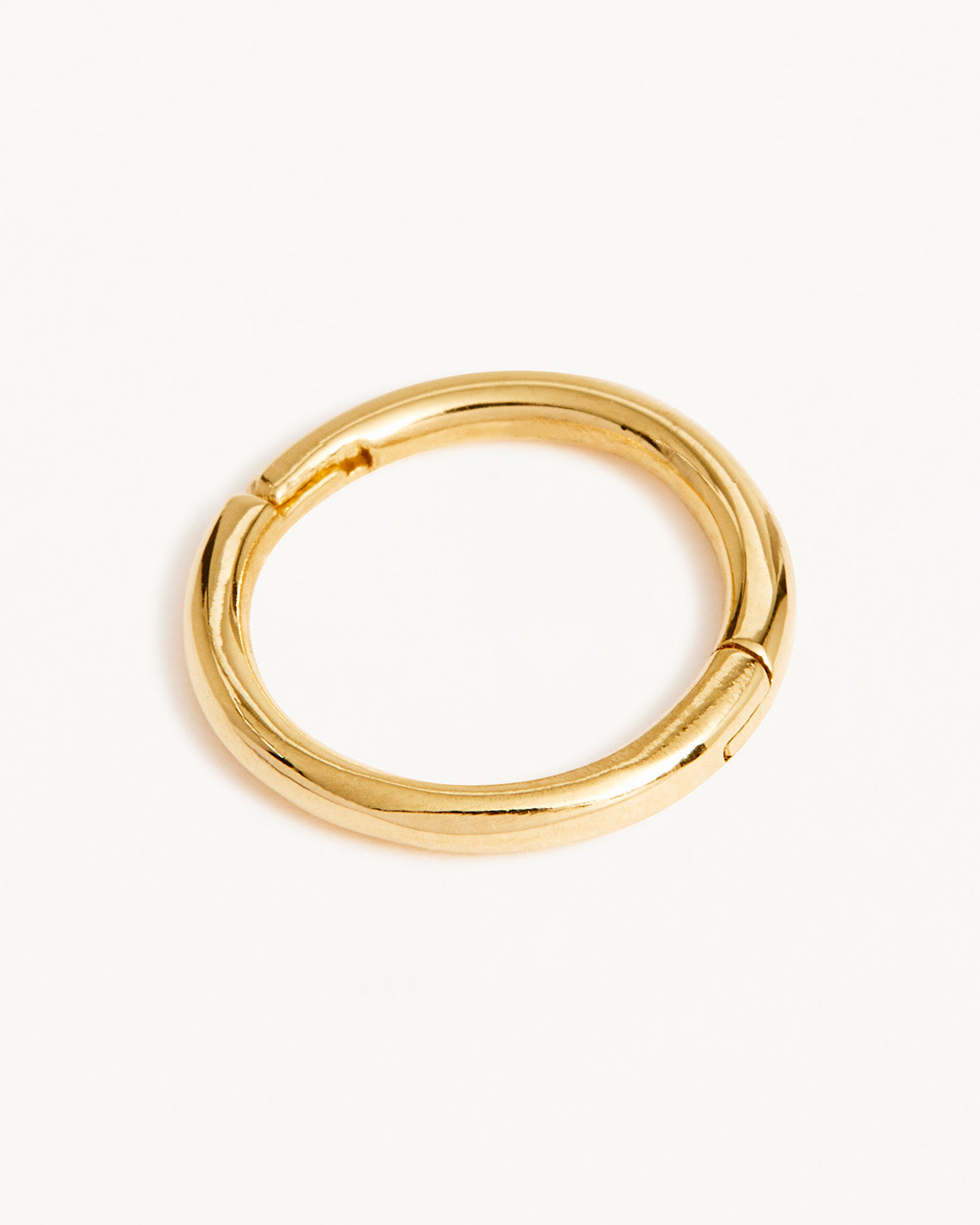14K Solid Gold Sleeper Hoop Earrings - 8mm Hypoallergenic & Tarnish-Free - Perfect for Everyday Wear, Gifts & Sensitive Ears