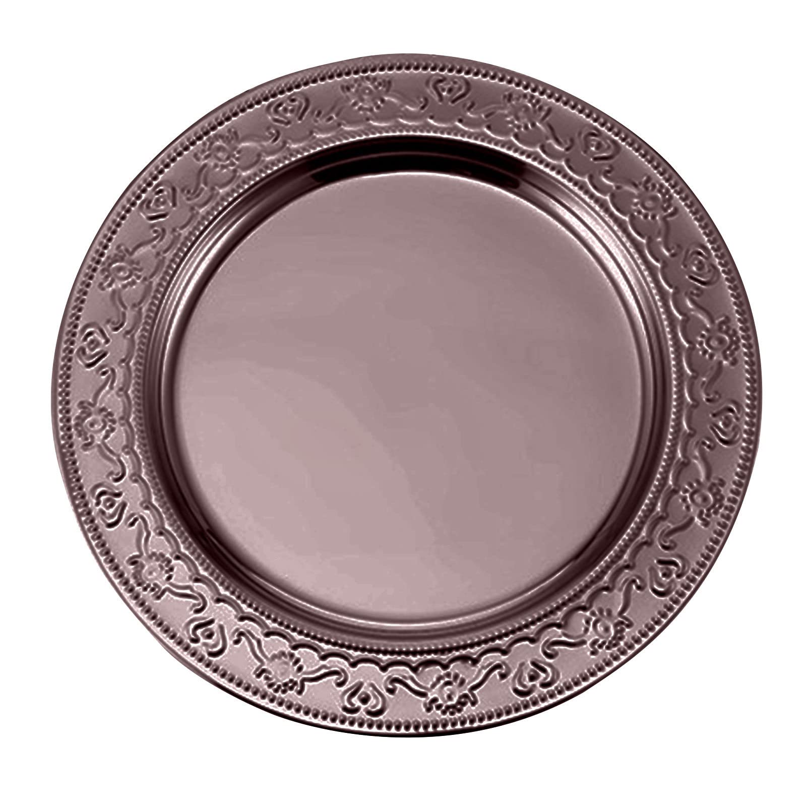 Premium Stackable Stainless Steel Dinner Plates - Mirror Polish Steak Serving Dishes for Western Dining | Elegant Kitchen Gadgets for Restaurants, Catering & Home Entertaining