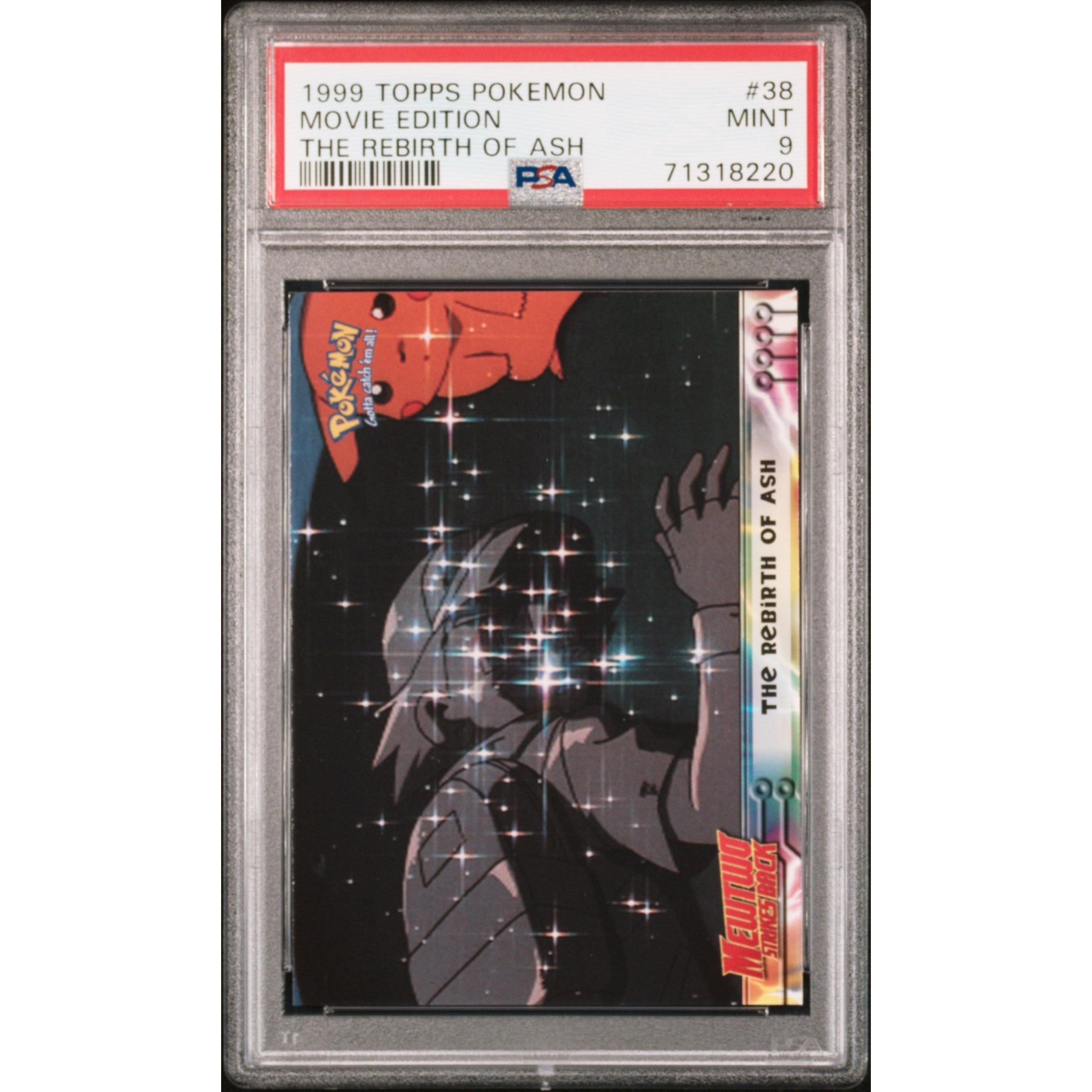 1999 Pokemon Topps Movie Edition The Rebirth of Ash #38 PSA 9 Graded Card - Rare Collectible for Pokemon Fans & Trading Card Game (TCG) Enthusiasts - Perfect for Display, Investment, and Gaming Battles