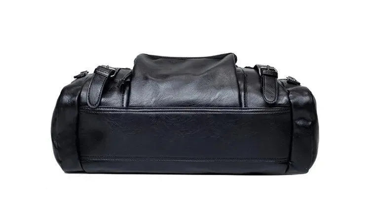 Premium Genuine Leather Duffle Bags for Men - Waterproof Travel Gym Weekender Bag - Perfect for Business Trips, Gym & Weekend Getaways