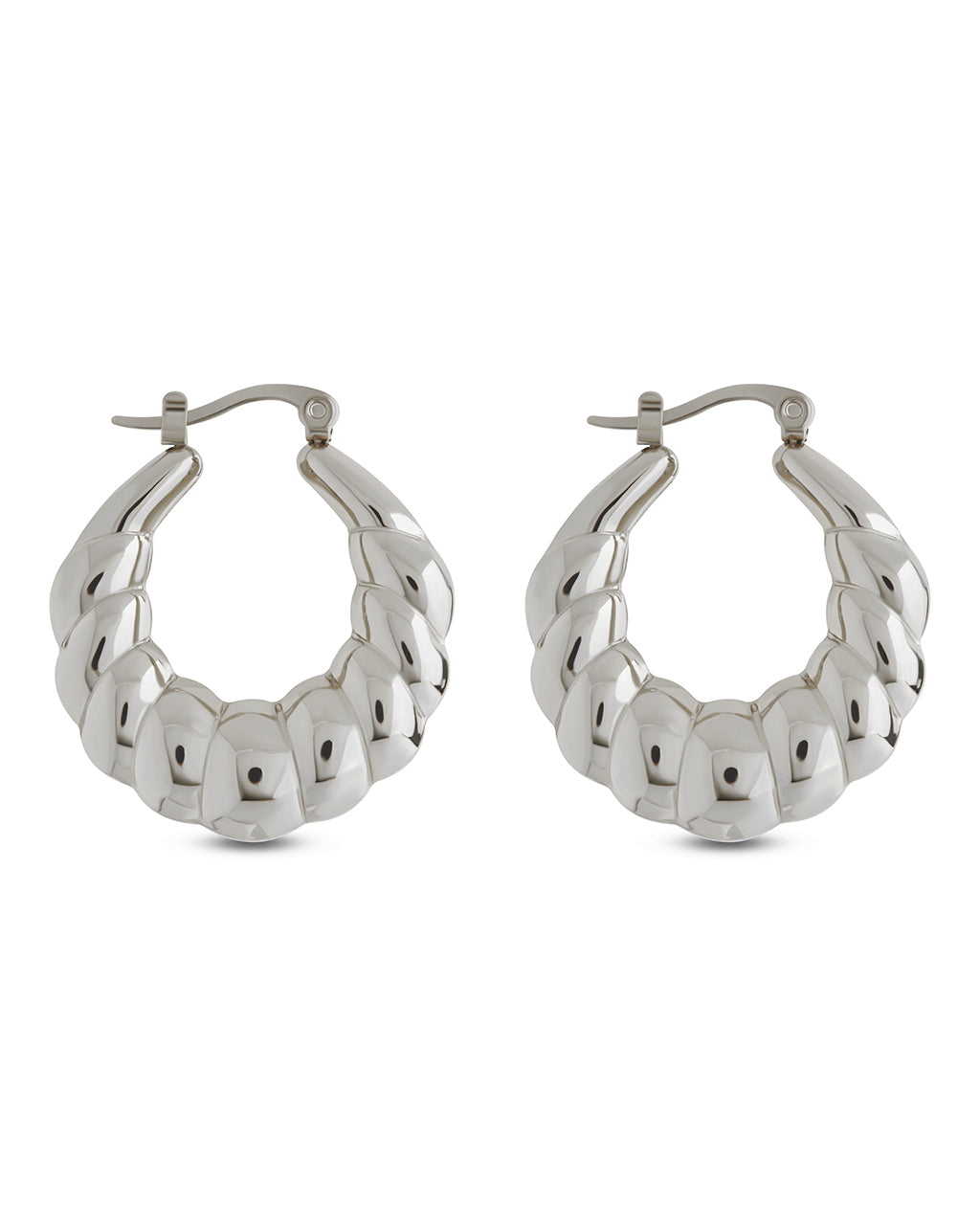 Piper Twisted Polished Hoop Earrings for Women - Elegant Gold/Silver Fashion Jewelry - Perfect for Parties, Weddings & Everyday Wear
