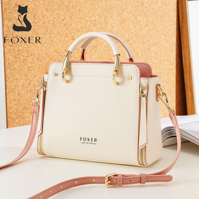 Premium Women's Split Leather Handbags - Fashionable Crossbody & Shoulder Bags for Work, Travel & Everyday Use