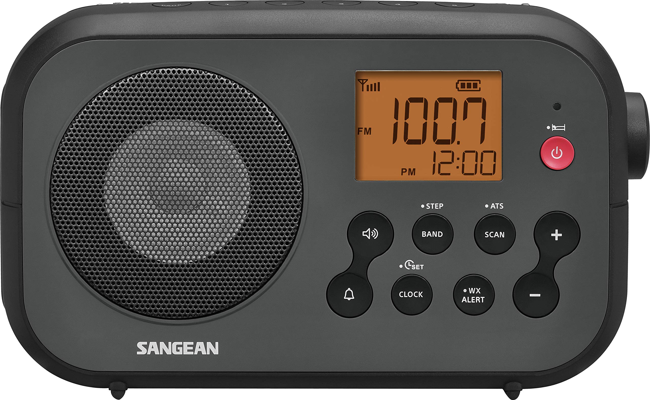 Sangean PR-D12 AM/FM NOAA Weather Alert Digital Tuning Portable Radio - Emergency Preparedness, Outdoor Camping & Home Use (Renewed)