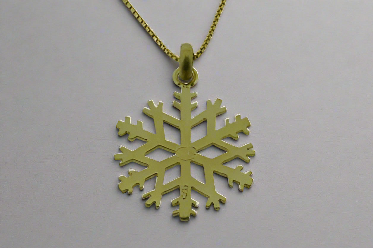 Little Snowflake Necklace - Gold Plated Elegant Jewelry for Christmas Gifts & Winter Fashion Accessories