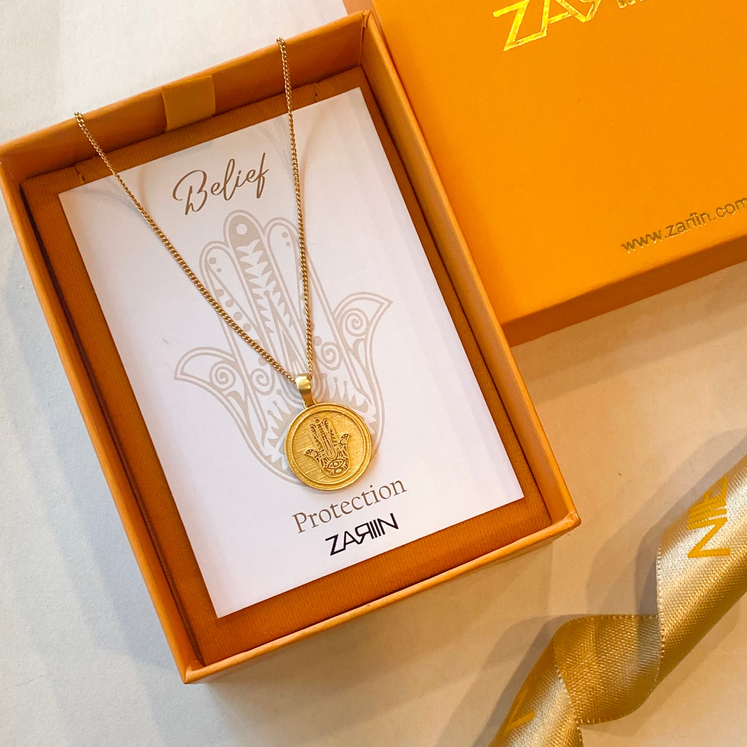 Power of Belief Coin Necklace - Spiritual Protection Amulet for Women & Men | Positive Energy Jewelry for Daily Wear, Meditation & Gift Giving