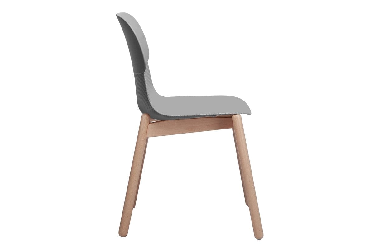 Durable Sammy Plastic Chair with Sturdy Wooden Legs - Perfect for Indoor, Outdoor, Patio, Garden, and Poolside Use
