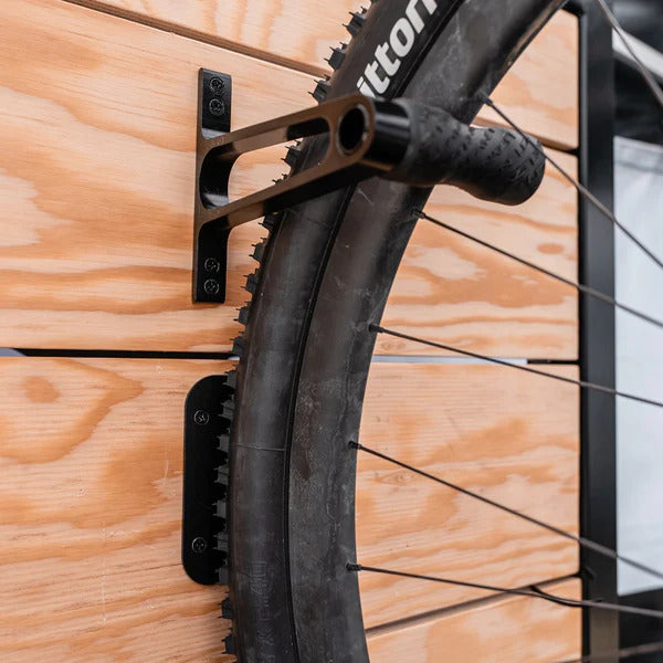 Lezyne CNC Bike Wall Mount Hook - Secure Bicycle Storage Solution for Garage, Shed, or Home Organization