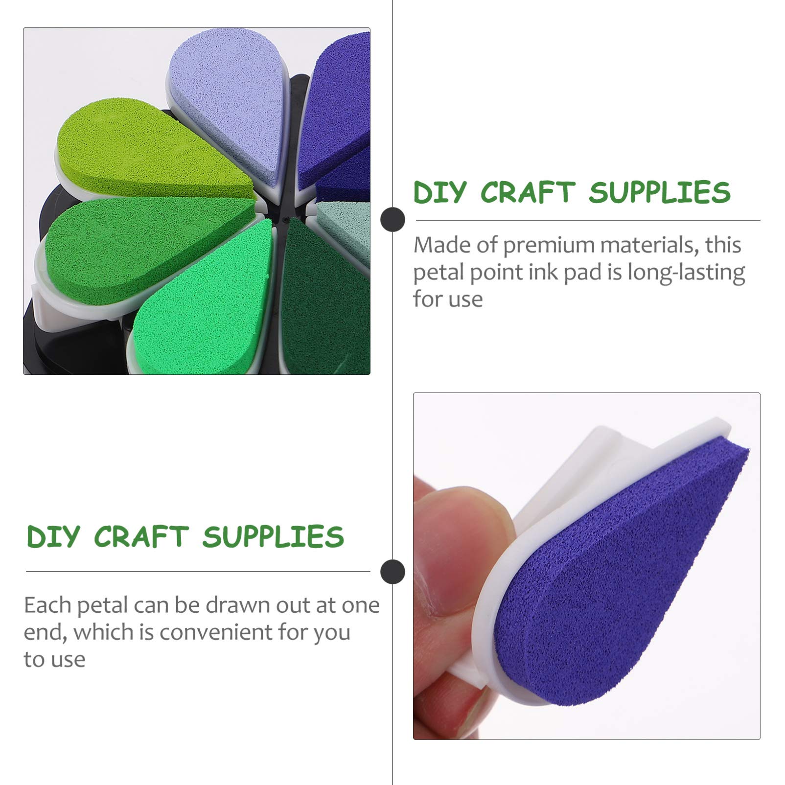 MILISTEN DIY Stamp Pad Kit - Non-Toxic Ink Pad for Kids Crafting, Fingerprint Art, Scrapbooking & Card Making - Perfect for Toddler Play, Sponge Stamps & Creative DIY Projects
