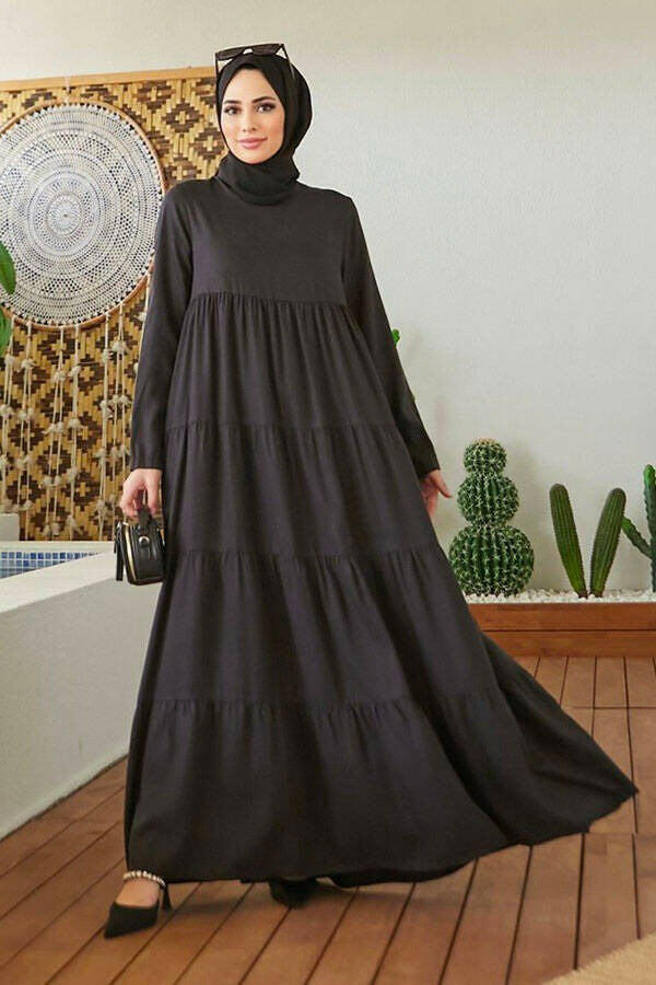 Elegant Tiered Long Maxi Dress - Modest Flowy Summer Dress for Women - Perfect for Beach Vacations, Weddings & Casual Outings