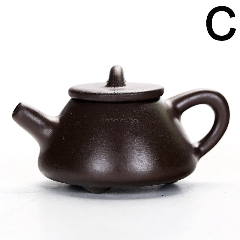 Premium Yixing Purple Clay Mini Teapot - Authentic Chinese Handmade Ceramic Teapot for Gongfu Tea Brewing | Perfect for Home, Office & Tea Ceremonies