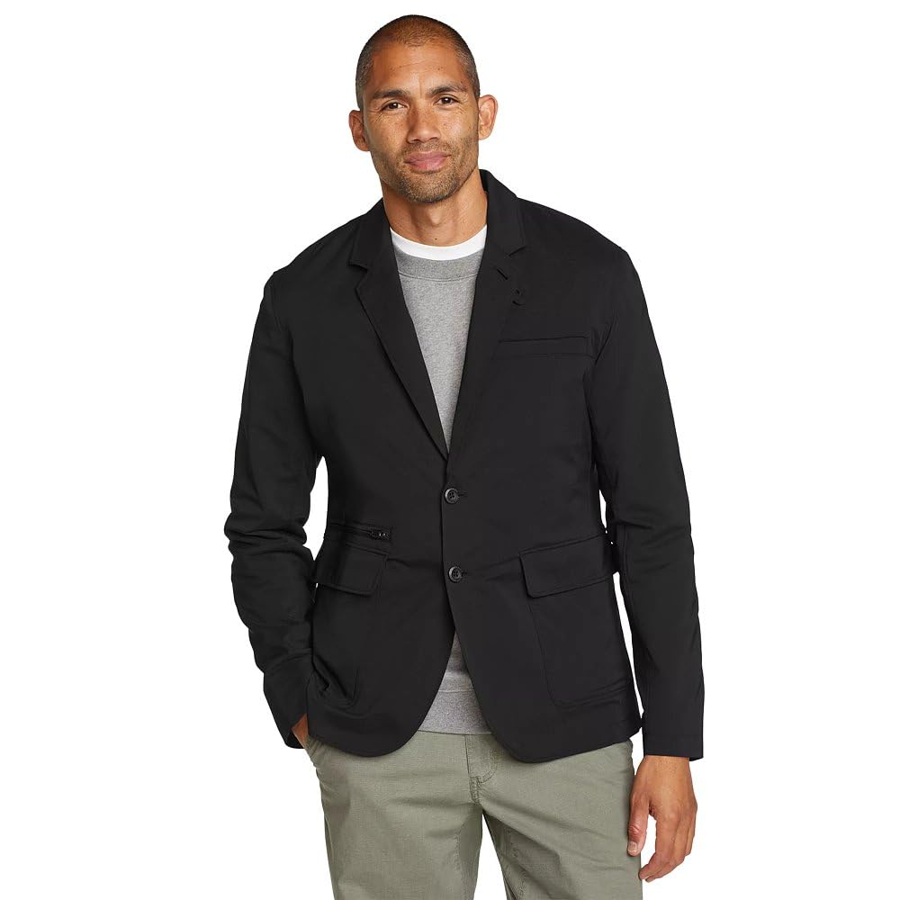 Eddie Bauer Men's Ultimate Voyager Travel Blazer - Lightweight Wrinkle-Resistant Jacket for Business Travel & Outdoor Adventures