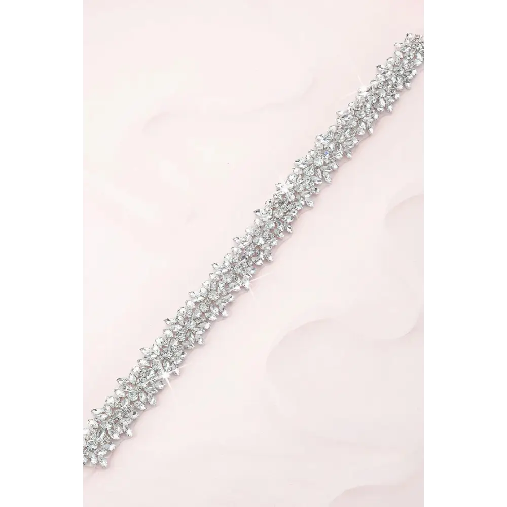 Elody Crystal Belt B004 - Elegant Rhinestone Waist Belt for Women, Perfect for Dresses, Parties & Special Occasions
