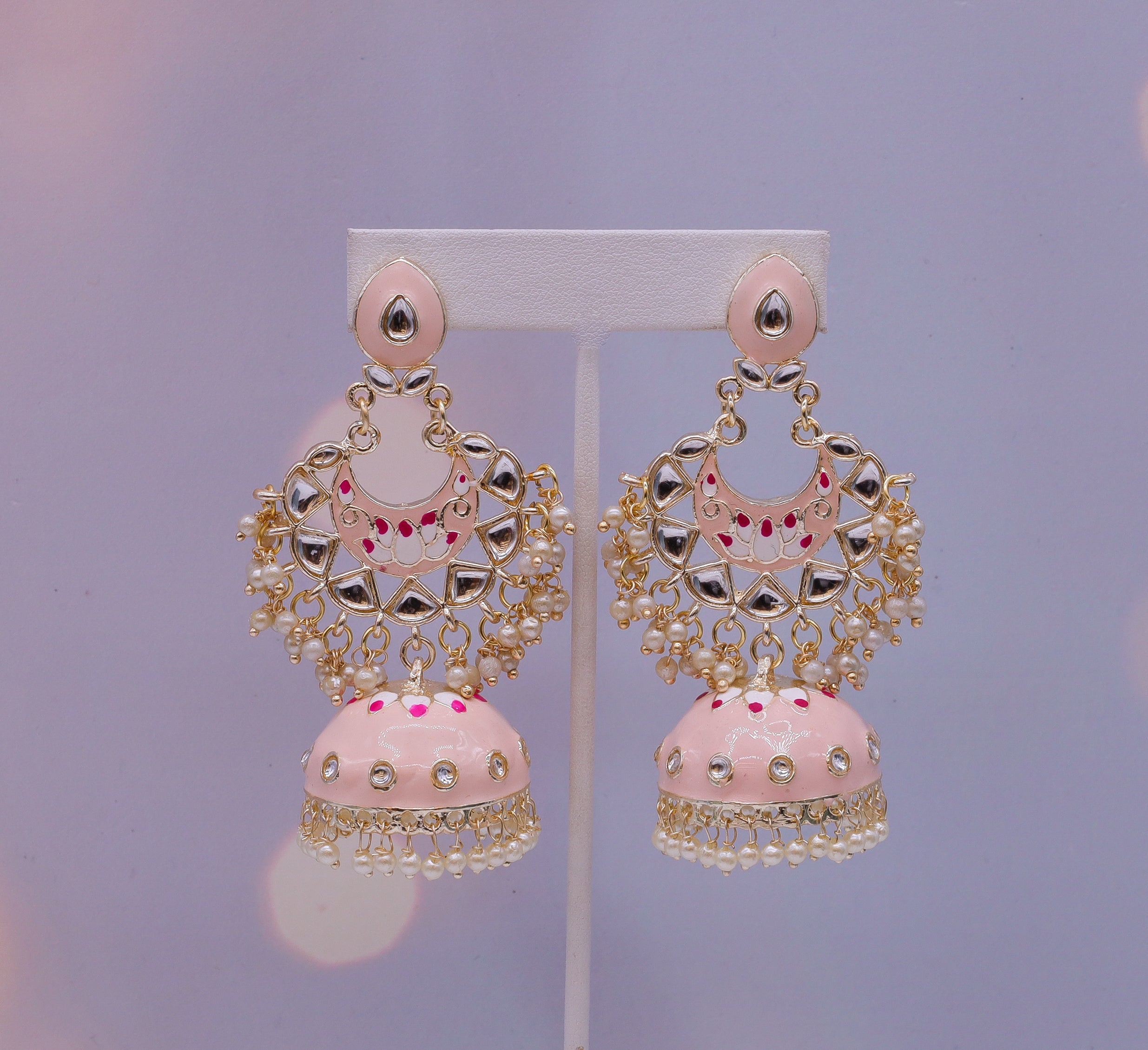 Gayathri Earrings for Women - Elegant Indian Jewelry for Parties, Weddings & Festivals | Handmade Ethnic Accessories
